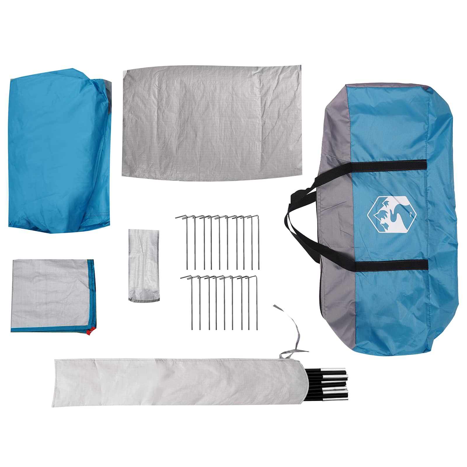 Tunneltent Blauw 390 x 215 x 152 cm – afbeelding 8