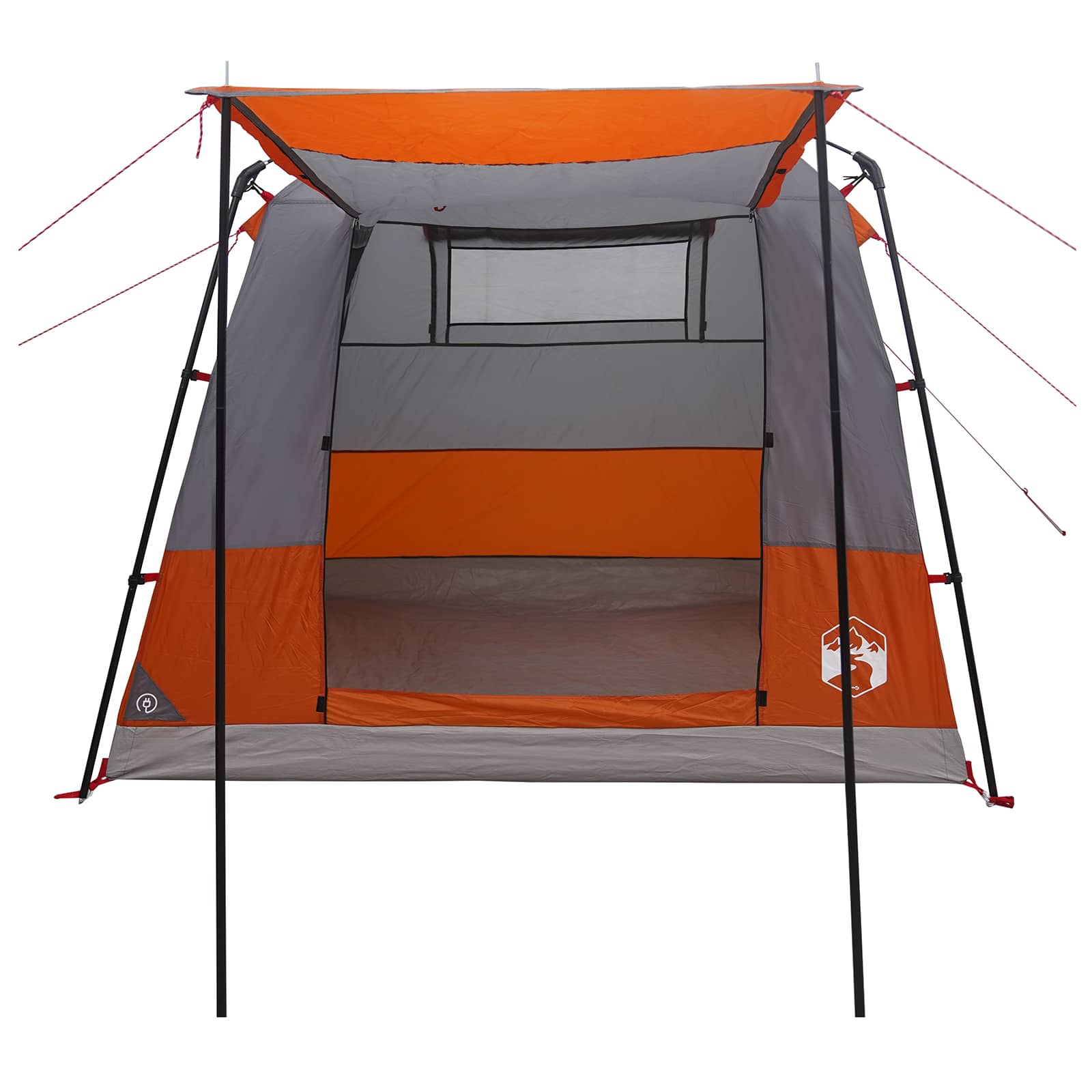 Partytent Grijs en Oranje 4-persoons – afbeelding 4