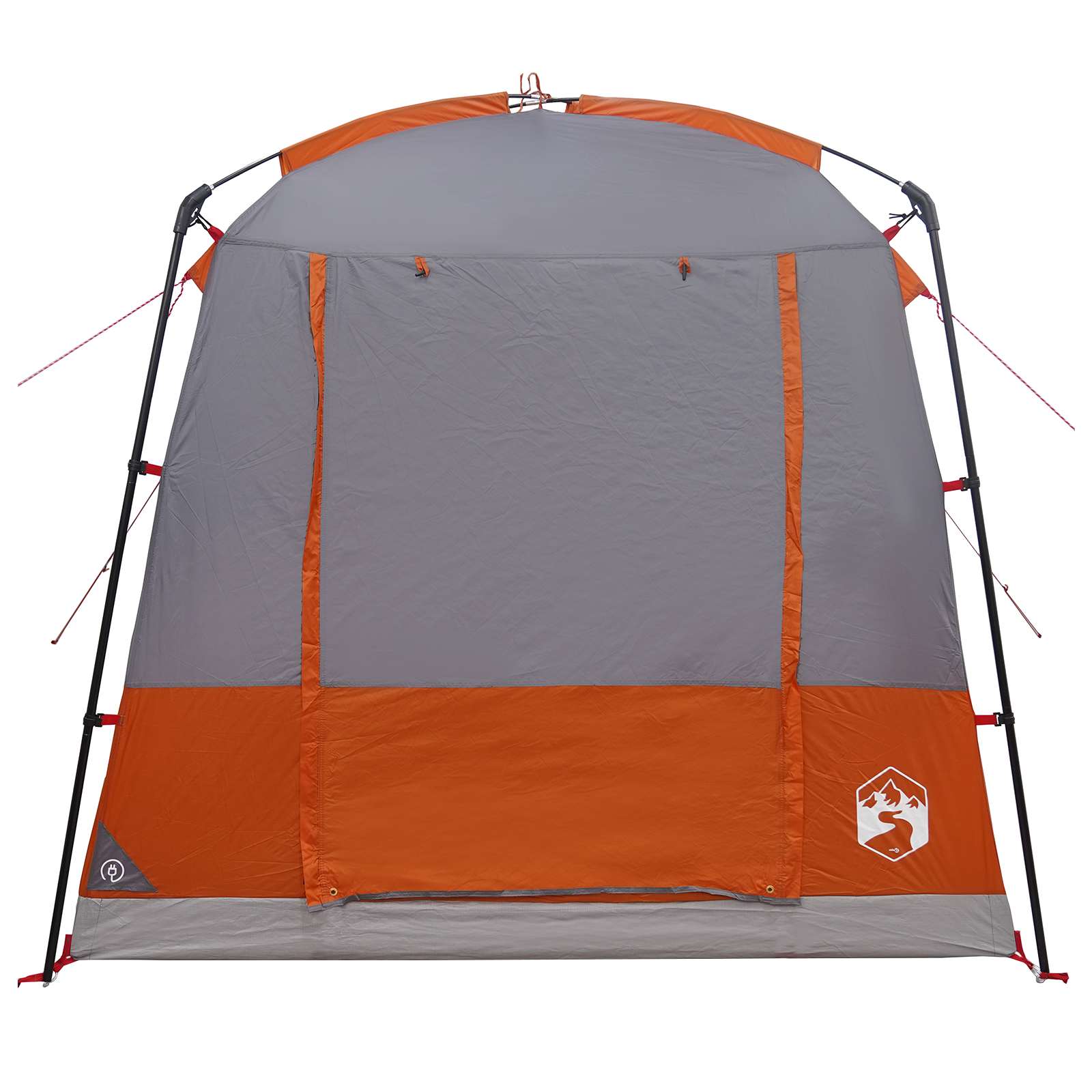 Partytent Grijs en Oranje 4-persoons – afbeelding 5