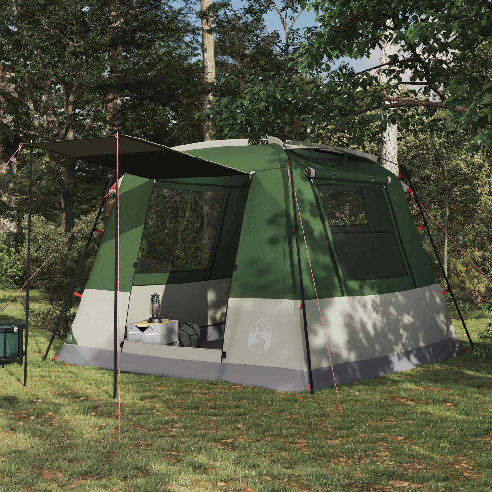 Toilet Tent Groen 10-persoons 185T Polyester met PU Coating