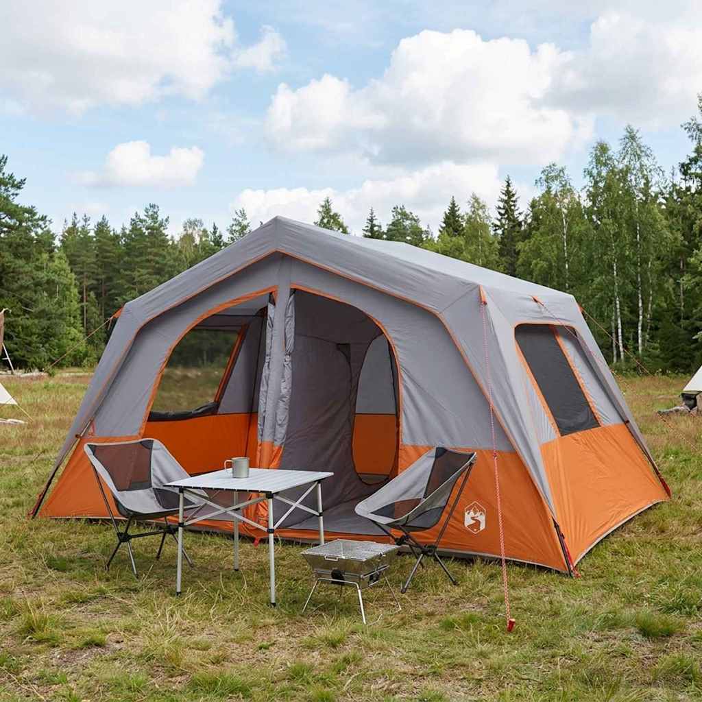 Gezinstent Grijs en Oranje 533 x 312 x 230 cm – afbeelding 1