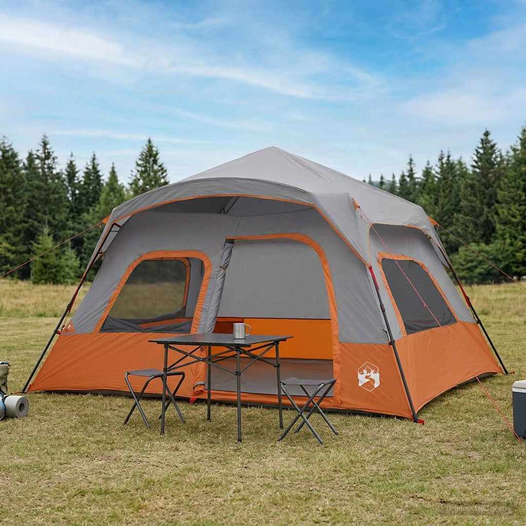 Directe Tent Grijs en Oranje 340 x 280 x 190 cm