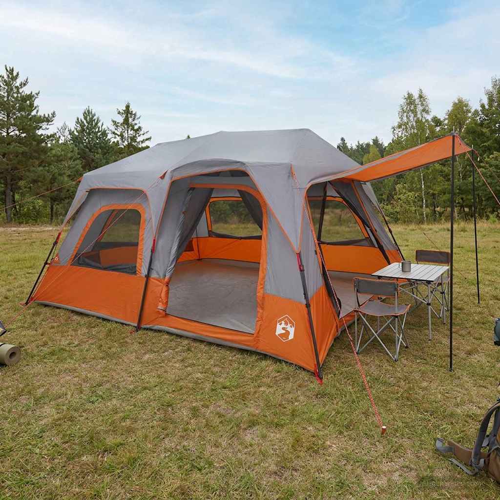 Directe Tent Grijs en Oranje 8-persoons