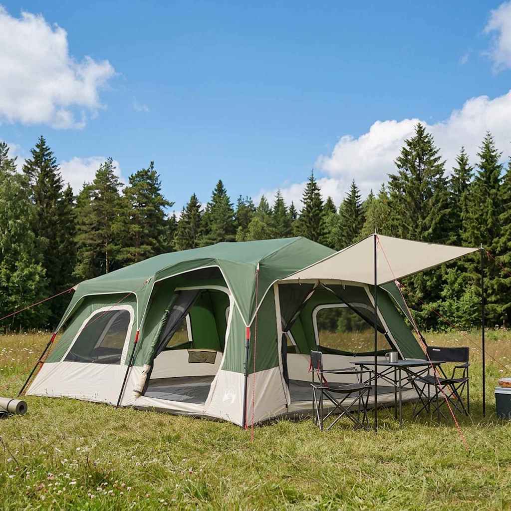 Directe Tent Groen 10-persoons 185T Polyester met PU Coating