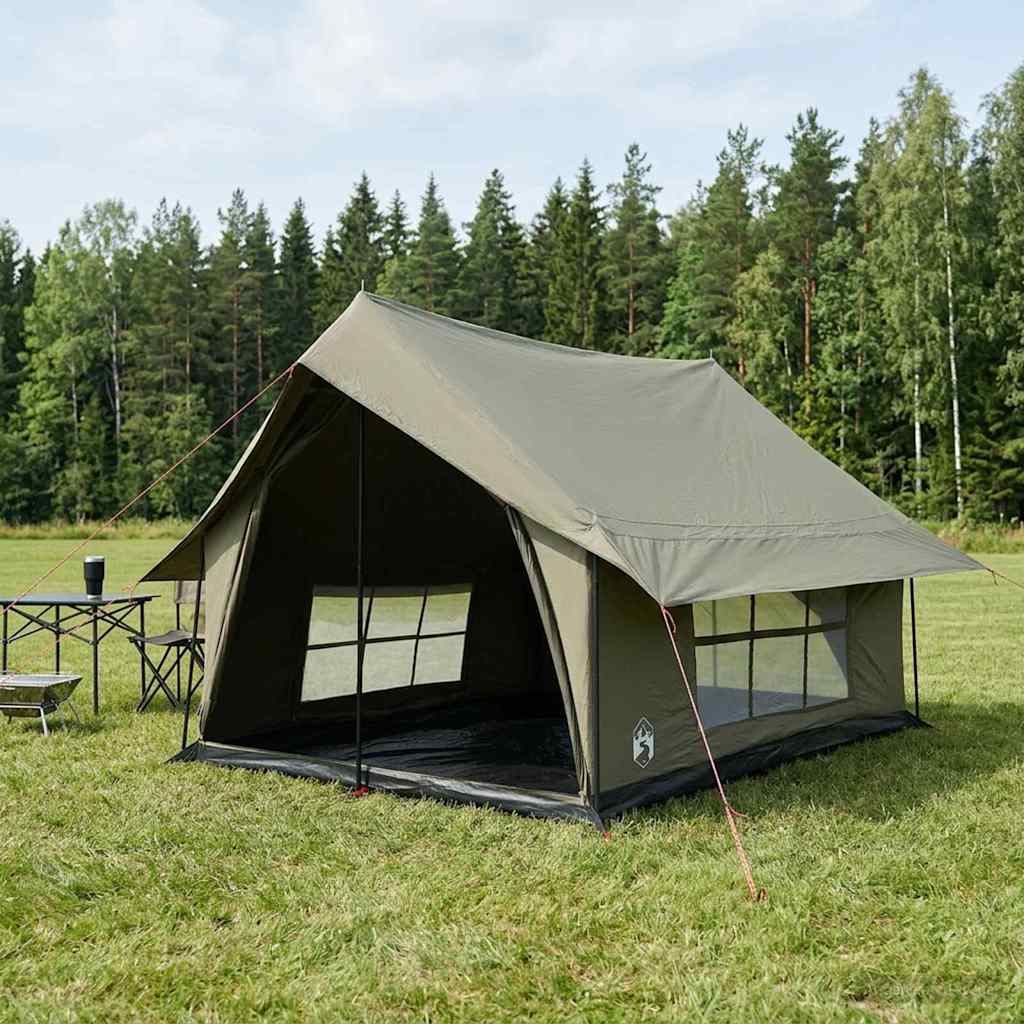 Huisje Tent Legergroen 340 x 246 x 210 cm Polykatoen – afbeelding 1