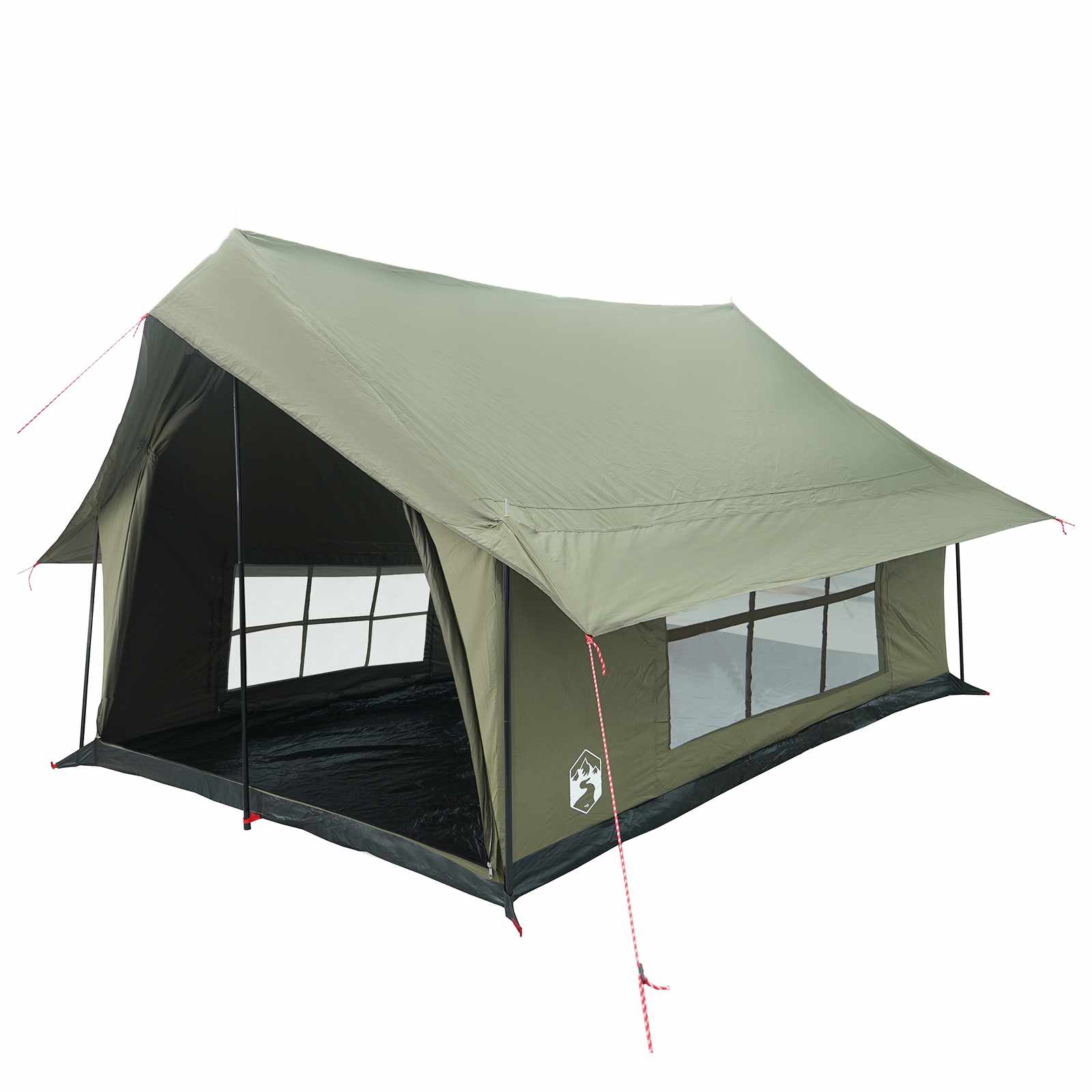 Huisje Tent Legergroen 340 x 246 x 210 cm Polykatoen – afbeelding 2