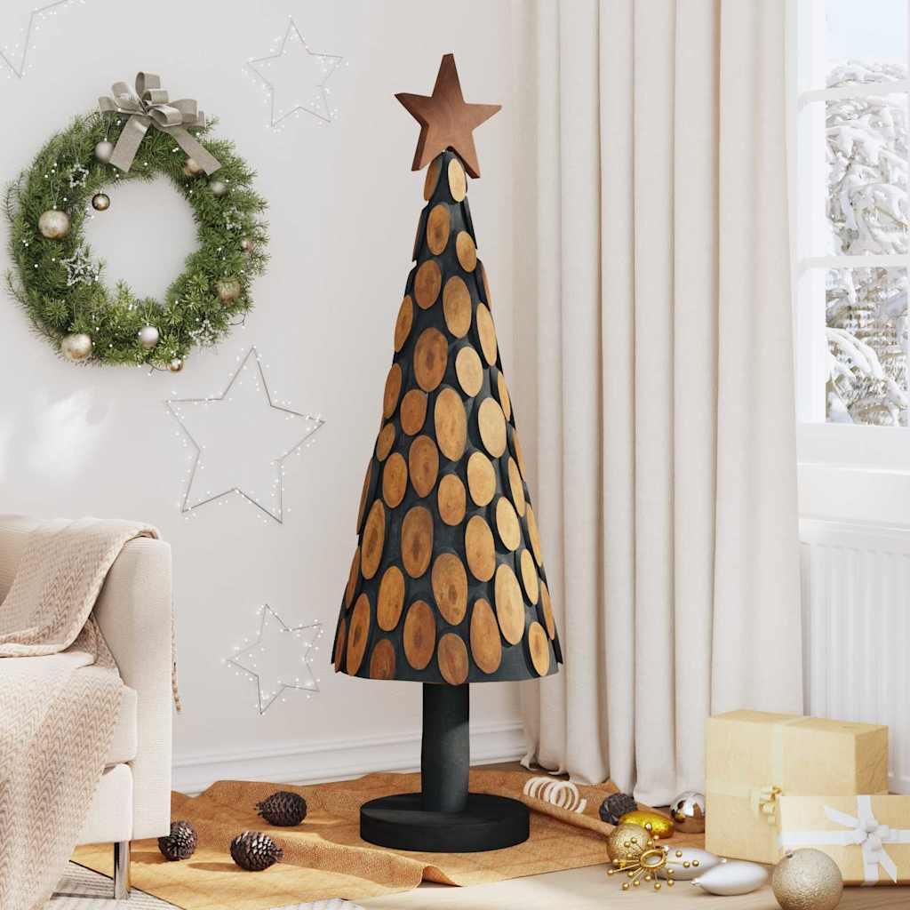 Kerstboom met standaard Bruin 149 cm Massief teakhout