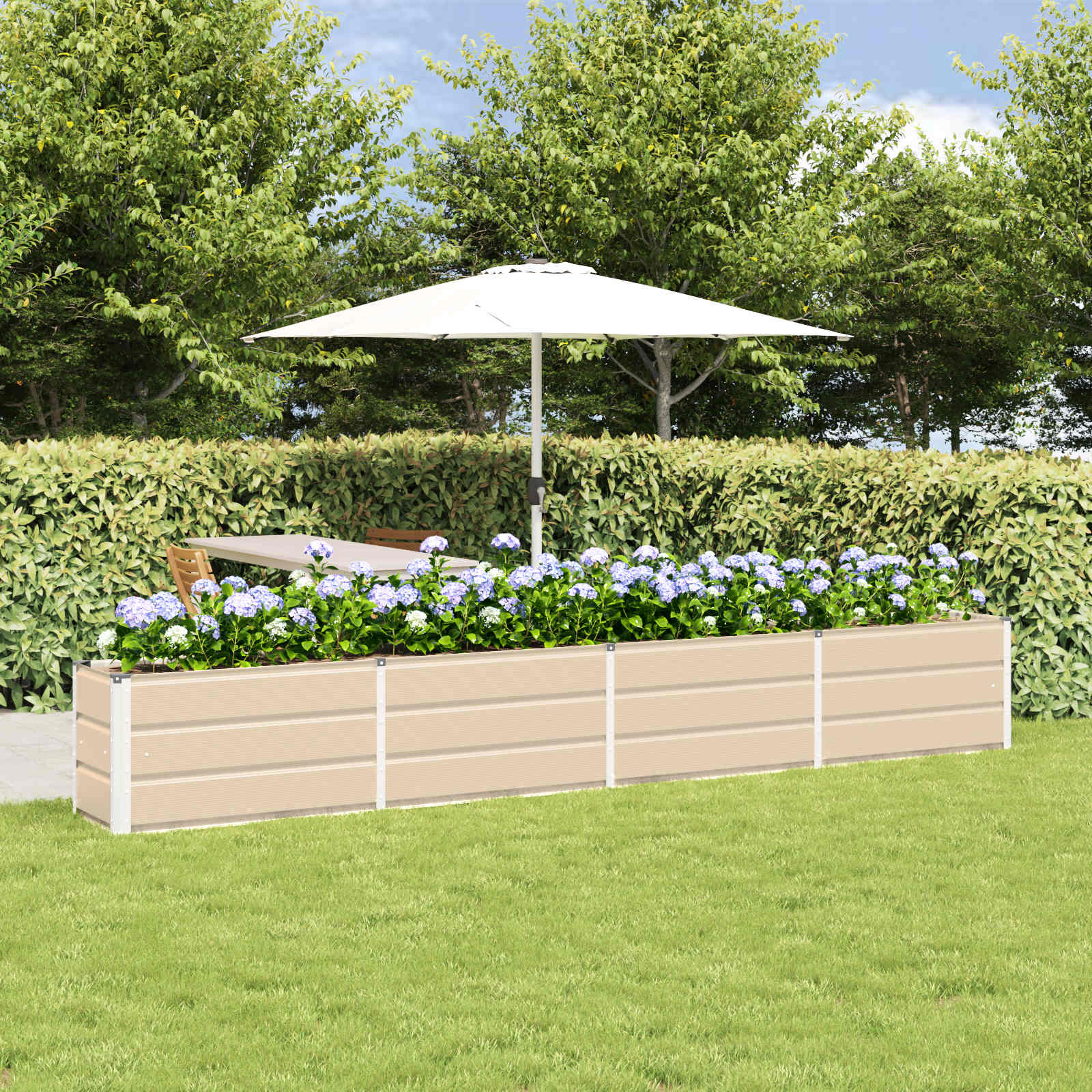 Plantenbak Ivoor 320 x 40 x 45 cm Staal