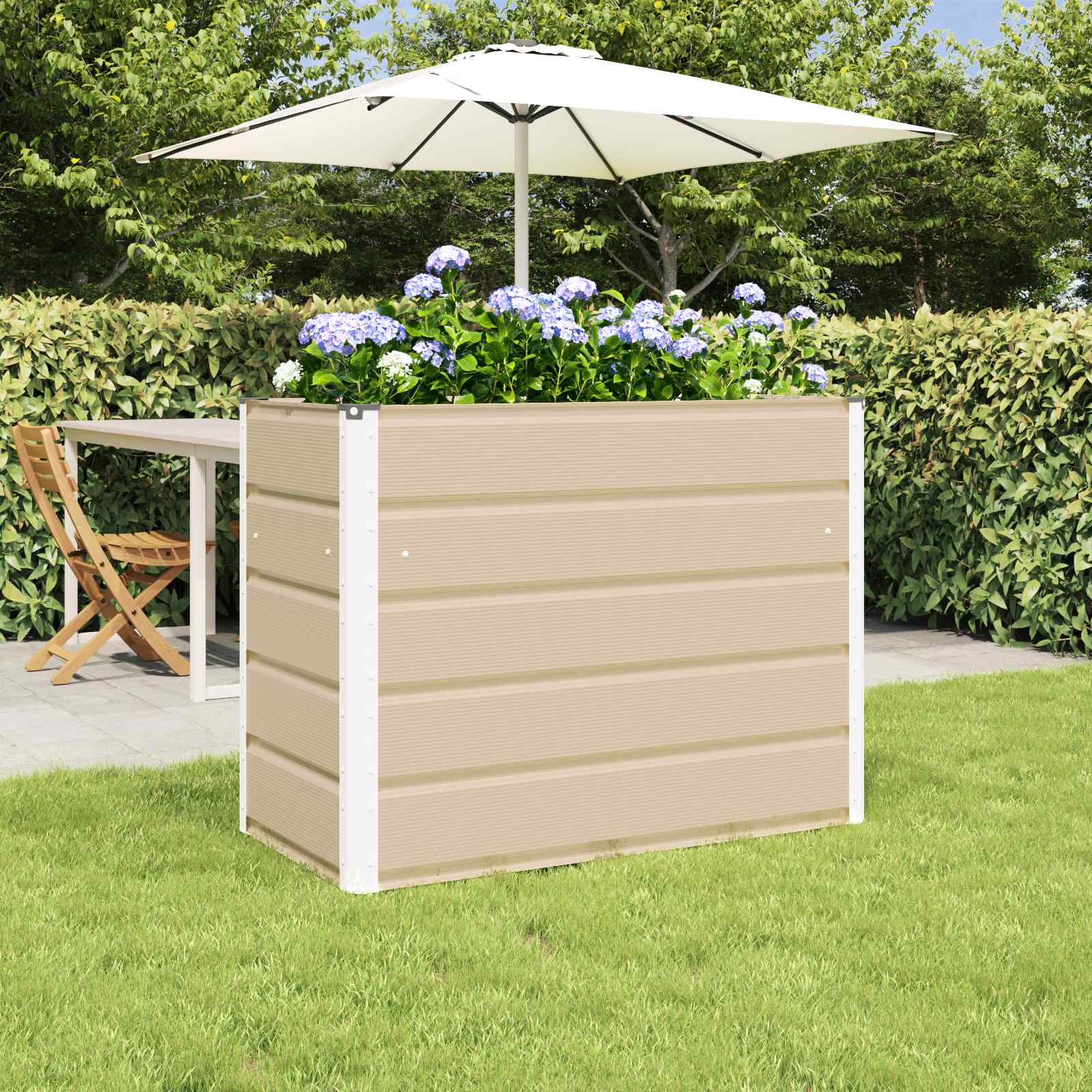 Plantenbak Ivoor 100 x 50 x 75 cm Gegalvaniseerd staal