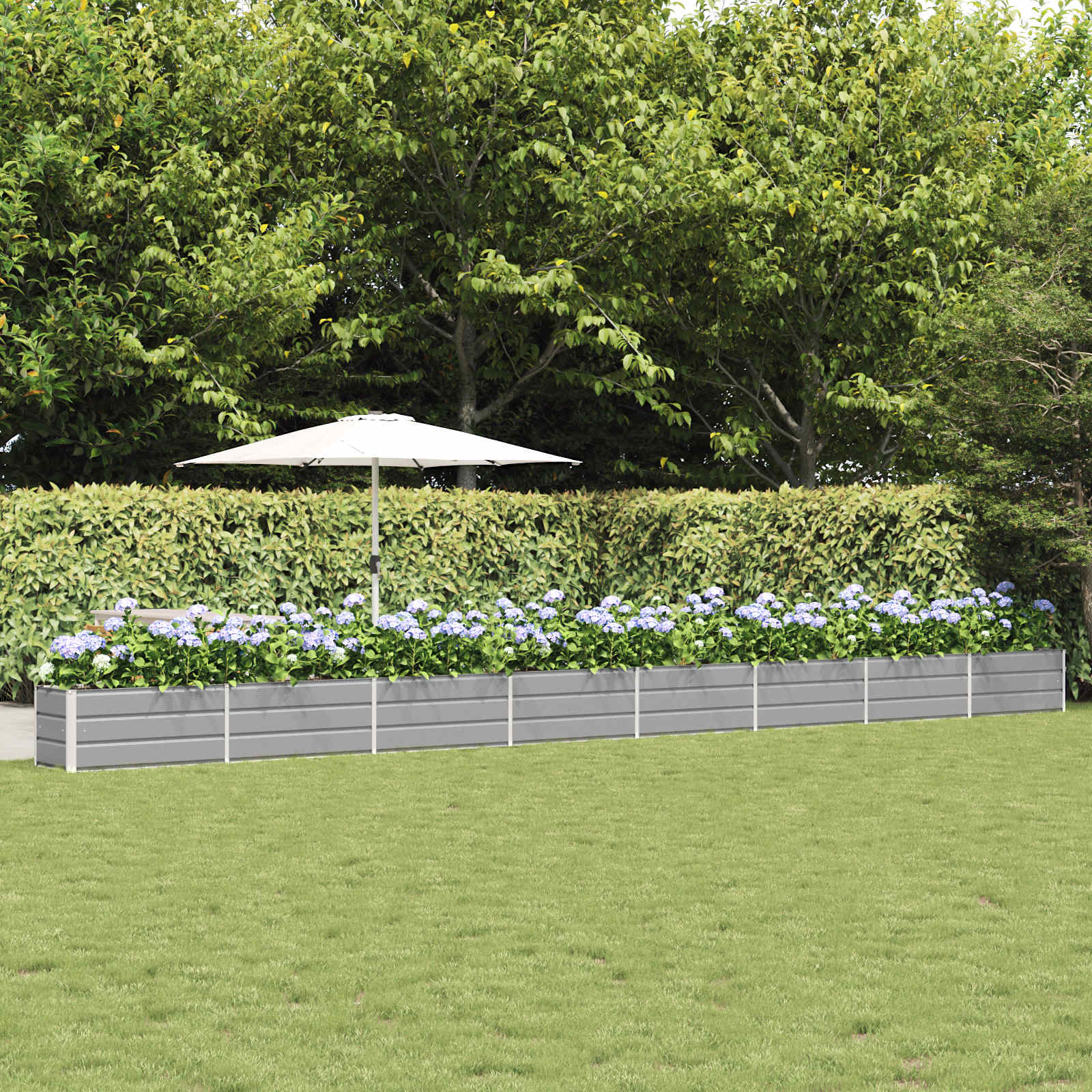 Plantenbak Lichtgrijs 770 x 50 x 45 cm Gegalvaniseerd staal