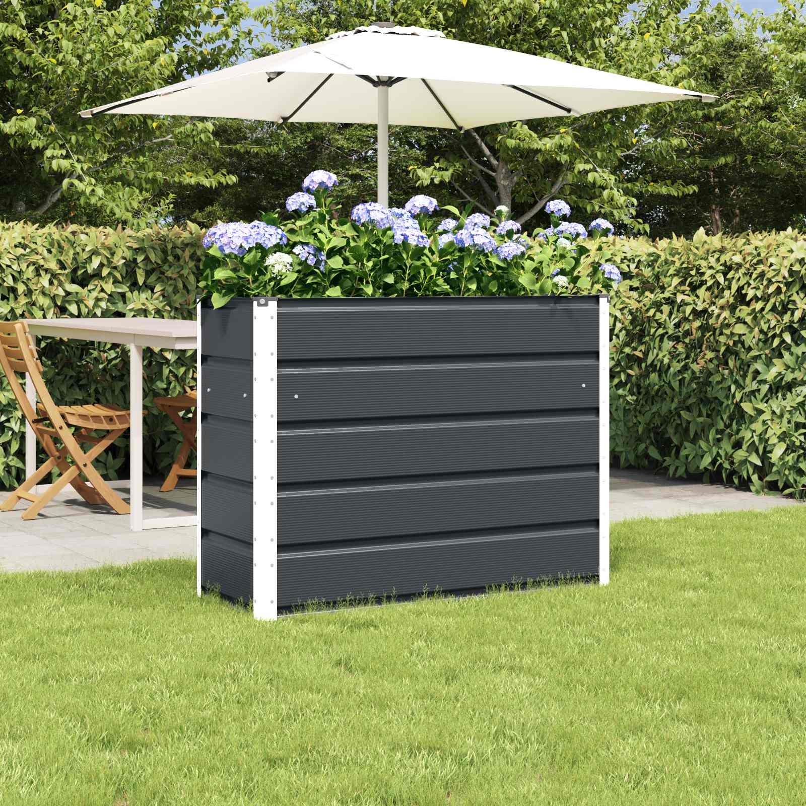 Plantenbak Antraciet 100 x 40 x 75 cm Staal