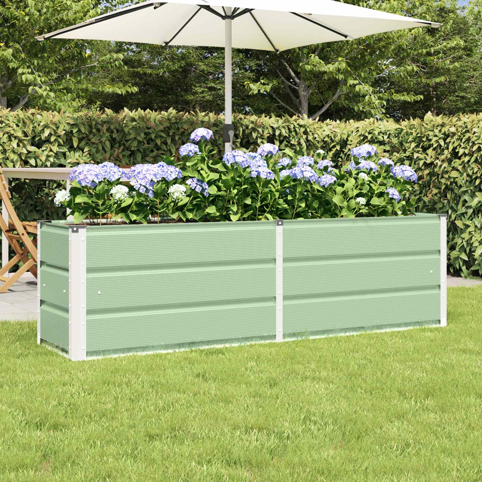 Plantenbak Groen 160 x 40 x 45 cm Staal