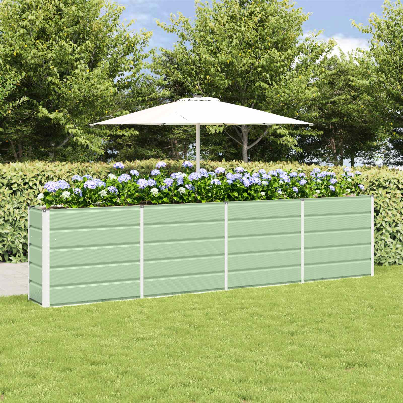 Plantenbak Groen 320 x 40 x 75 cm Staal