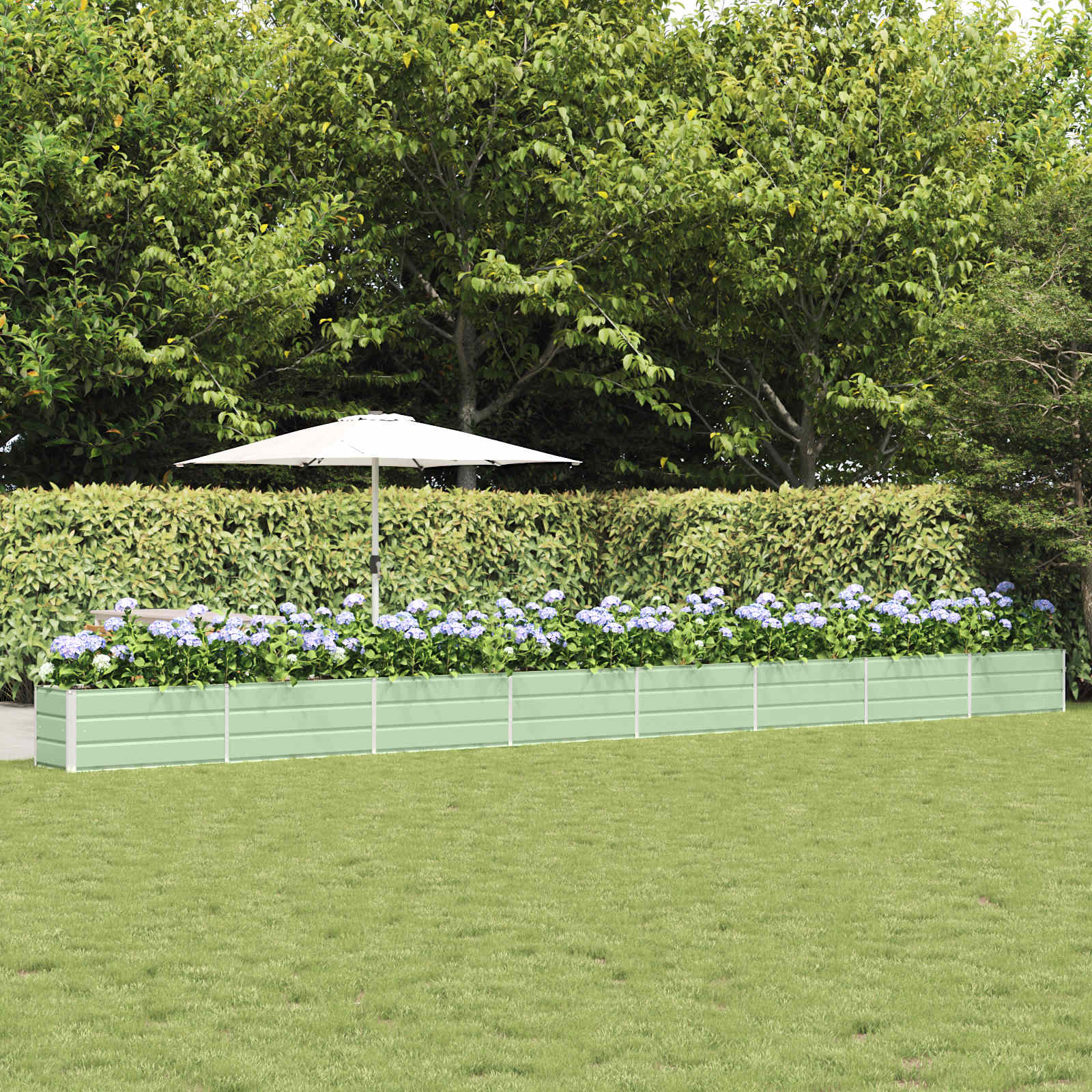Plantenbak Pastelgroen 770 x 50 x 45 cm Gegalvaniseerd staal