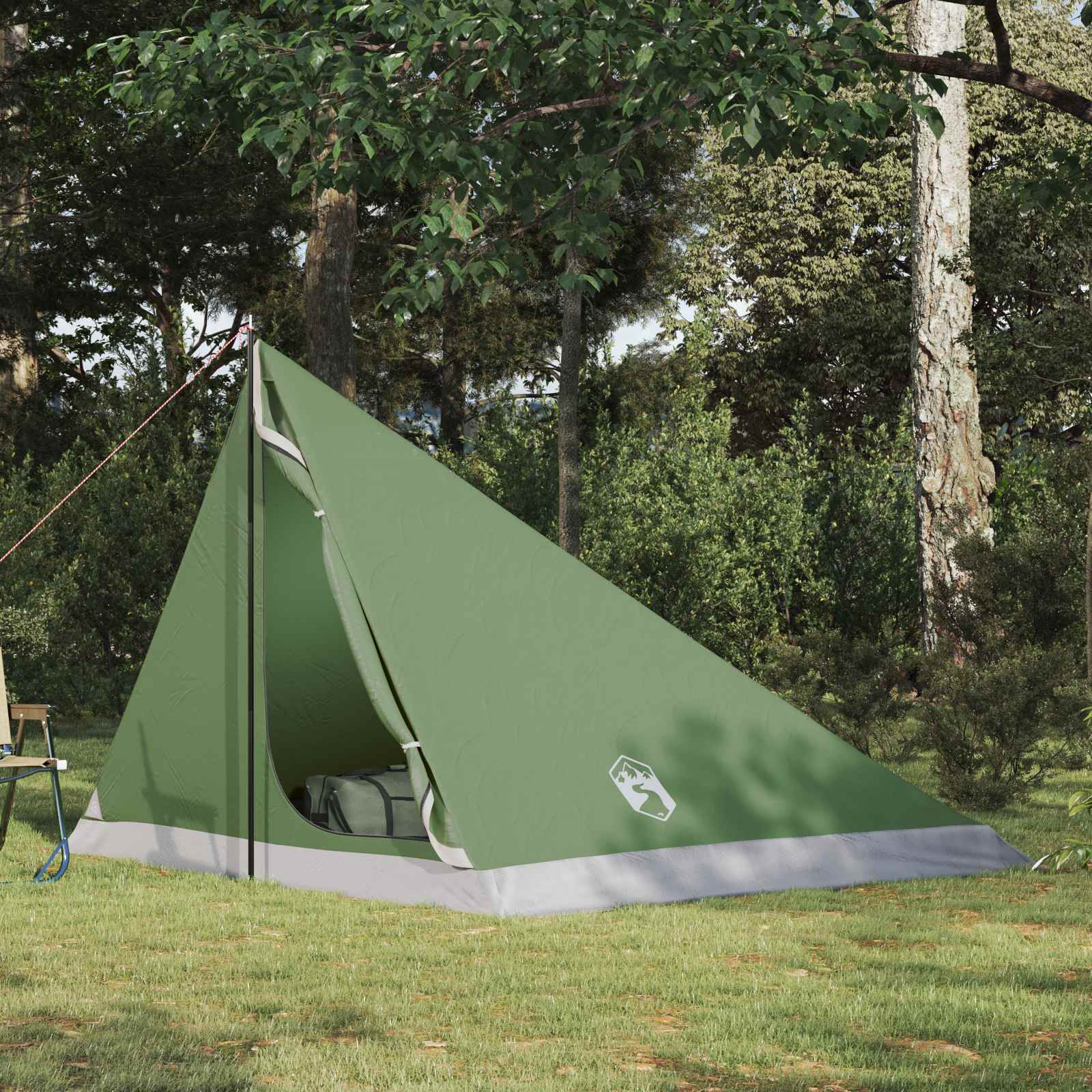 Backpacking Tent Groen 4-persoons 185T Polyester met PU Coating