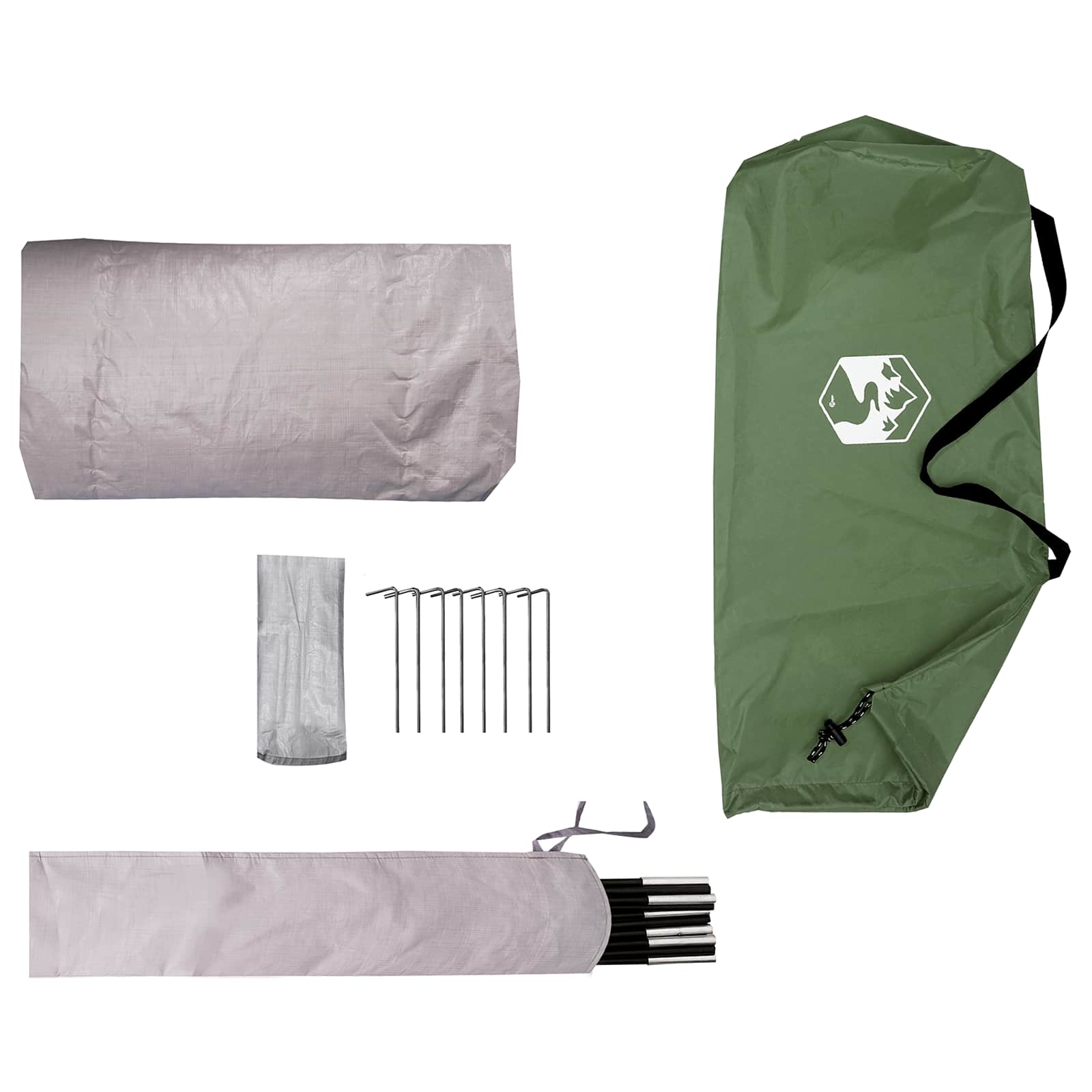 Tunneltent Groen 4-persoons 185T Polyester met PU Coating – afbeelding 9