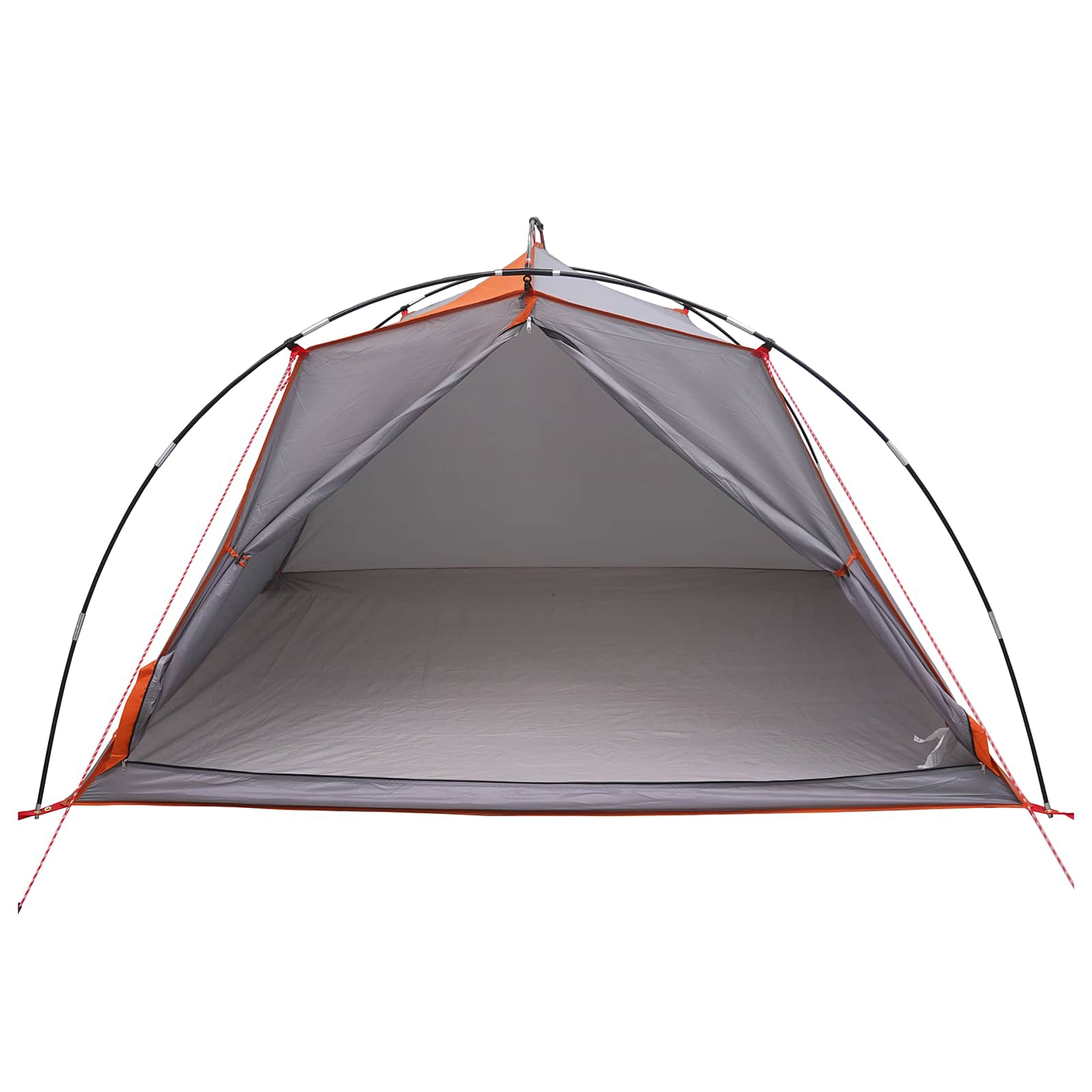 Tunneltent Grijs en Oranje 4-persoons – afbeelding 4