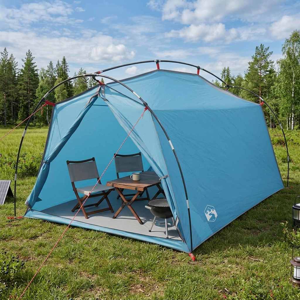 Tunneltent Blauw 2-persoons 185T Polyester met PU Coating – afbeelding 1