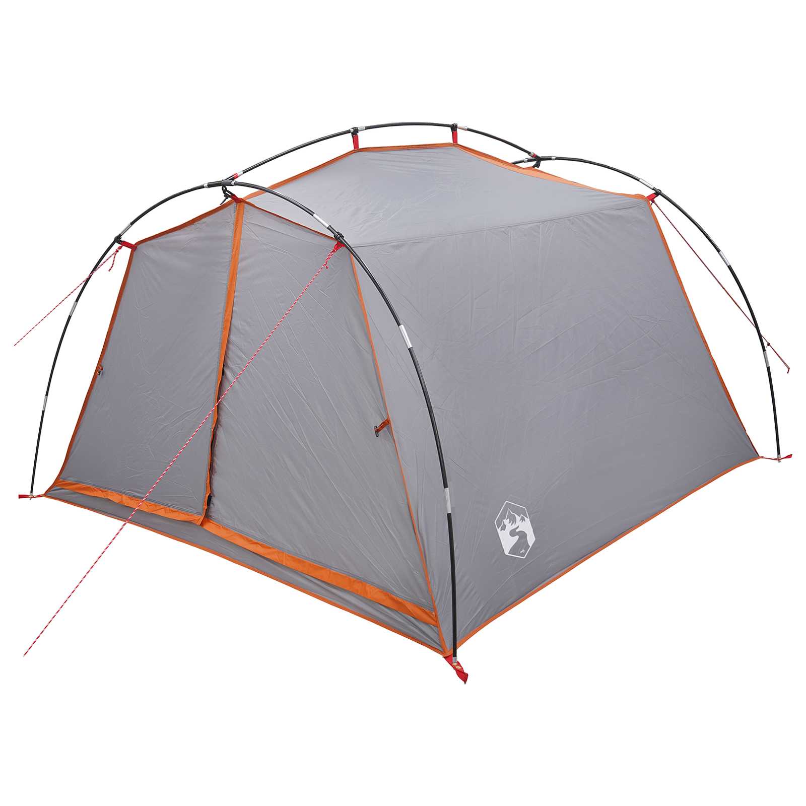 Tunneltent Grijs en Oranje 2-persoons – afbeelding 3