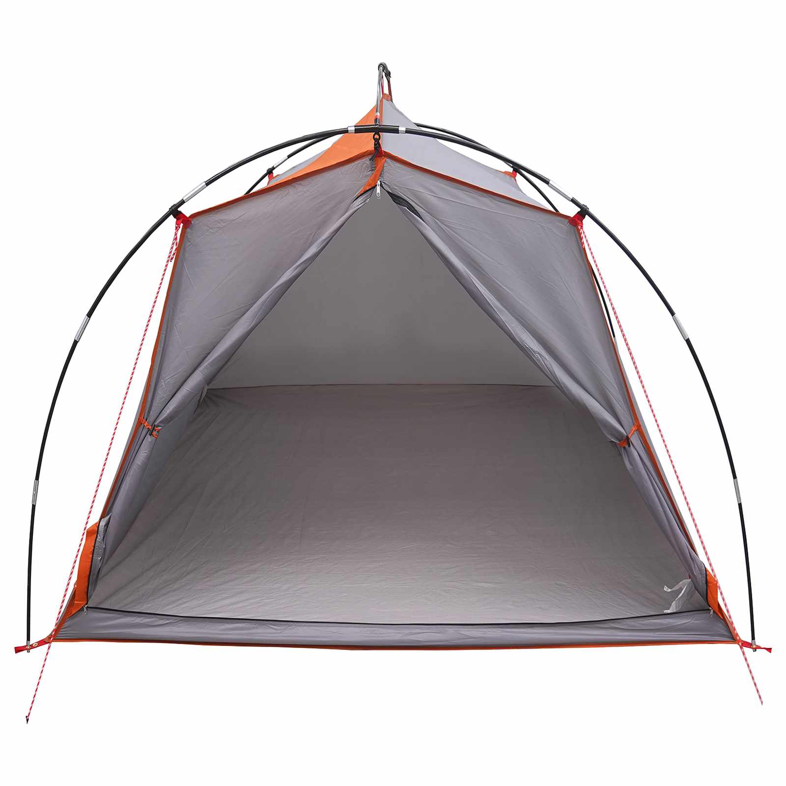 Tunneltent Grijs en Oranje 2-persoons – afbeelding 4
