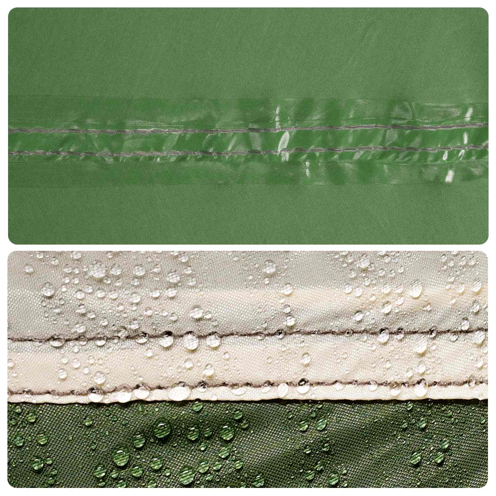 Backpacking Tent Groen 4-persoons 185T Polyester met PU Coating – afbeelding 11