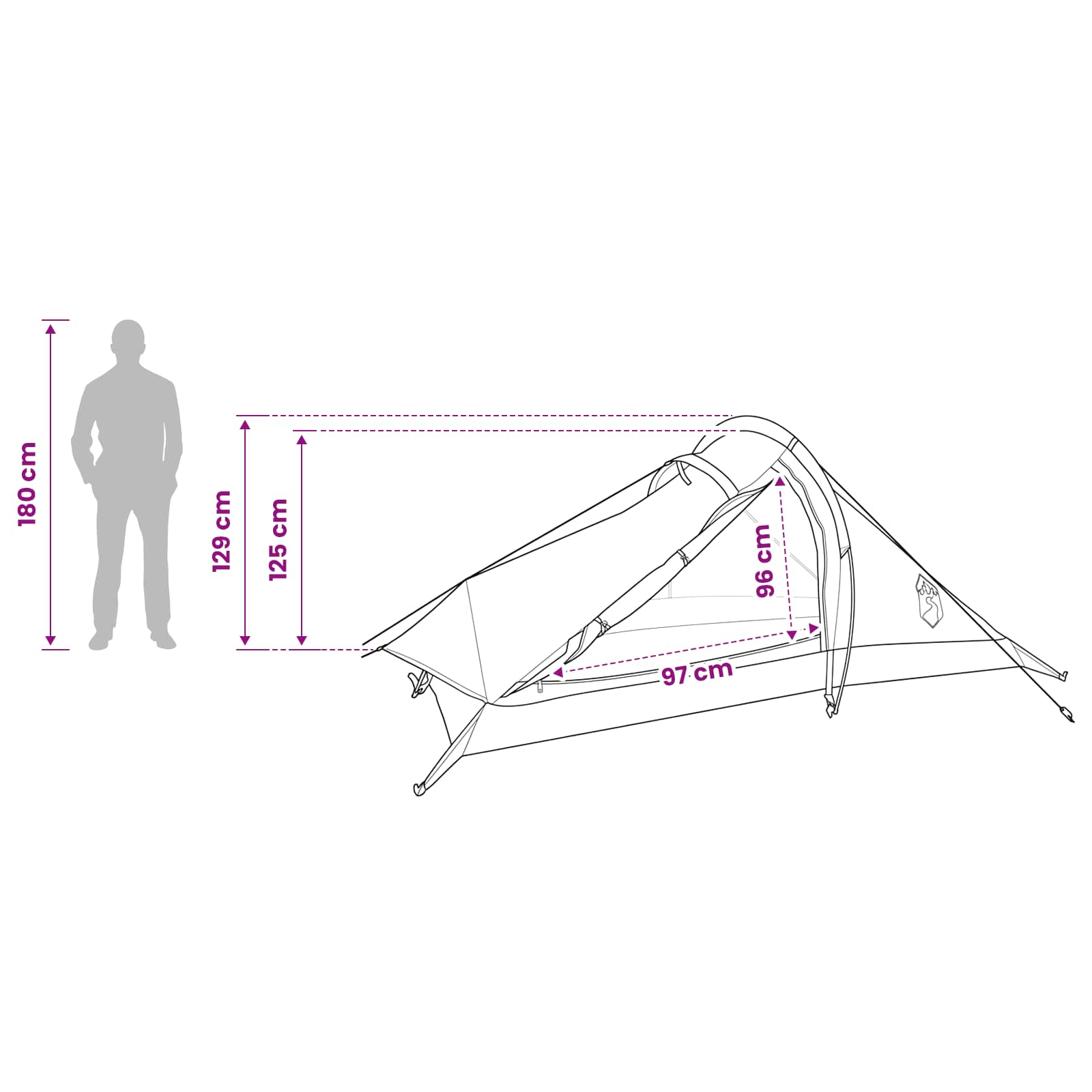 Backpacking Tent Groen 4-persoons 185T Polyester met PU Coating – afbeelding 12