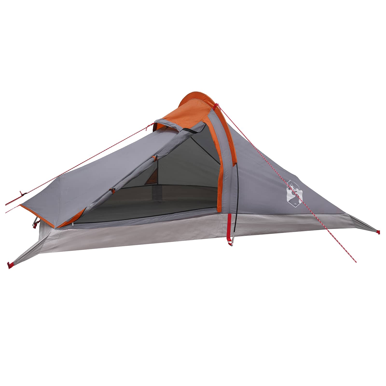 Backpacking Tent Grijs en Oranje 4-persoons – afbeelding 2