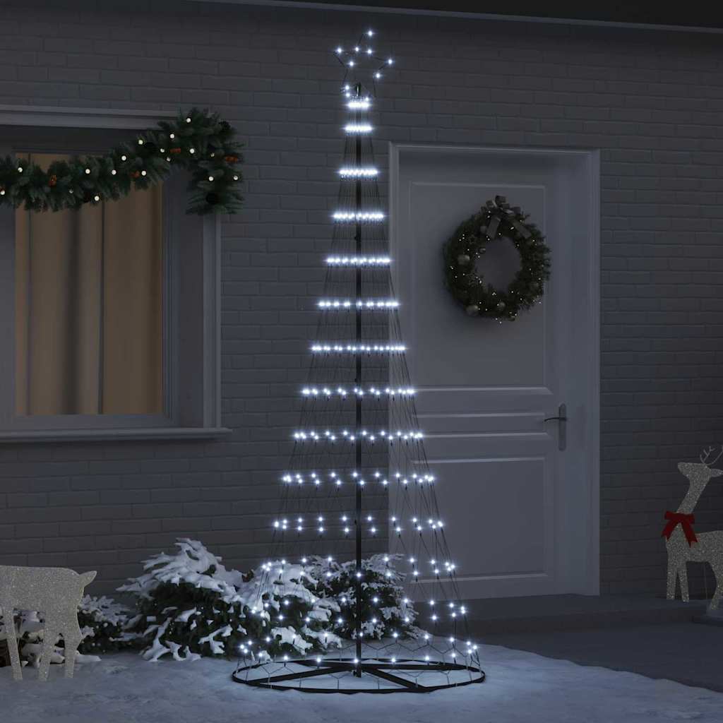LED Kerstboom met 295 LED met standaard Koudwit 250 cm Metaal