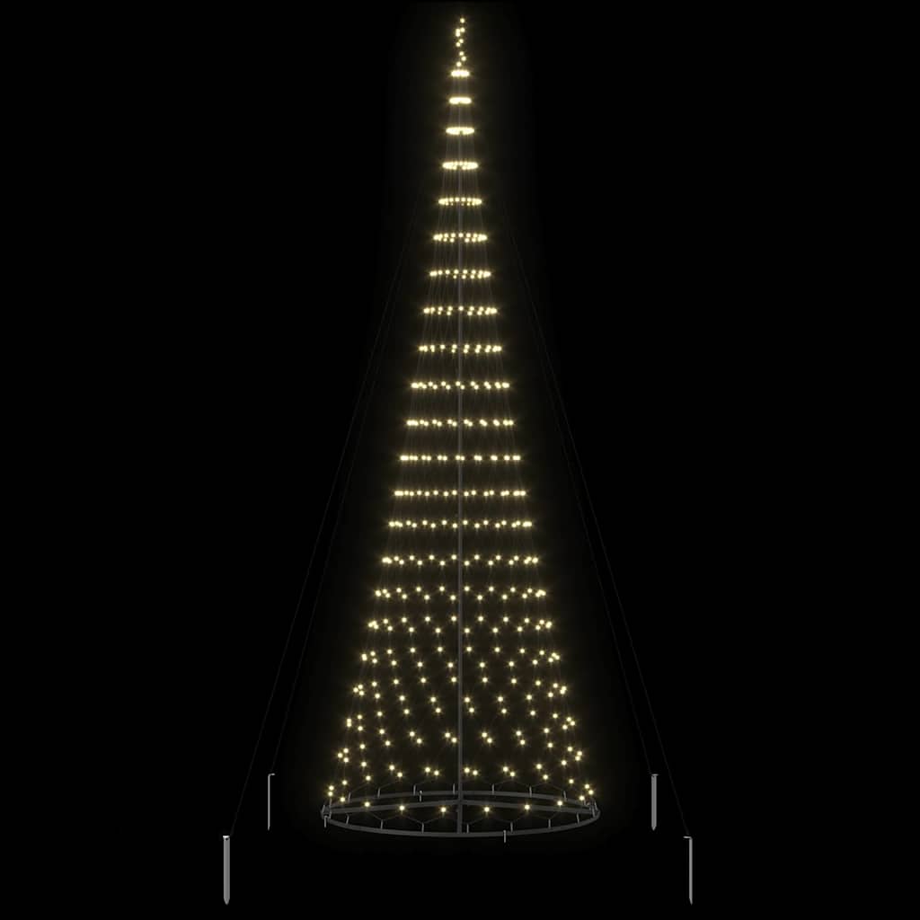 LED Kerstboom met 455 LED met standaard Warmwit 399 cm Metaal – afbeelding 5