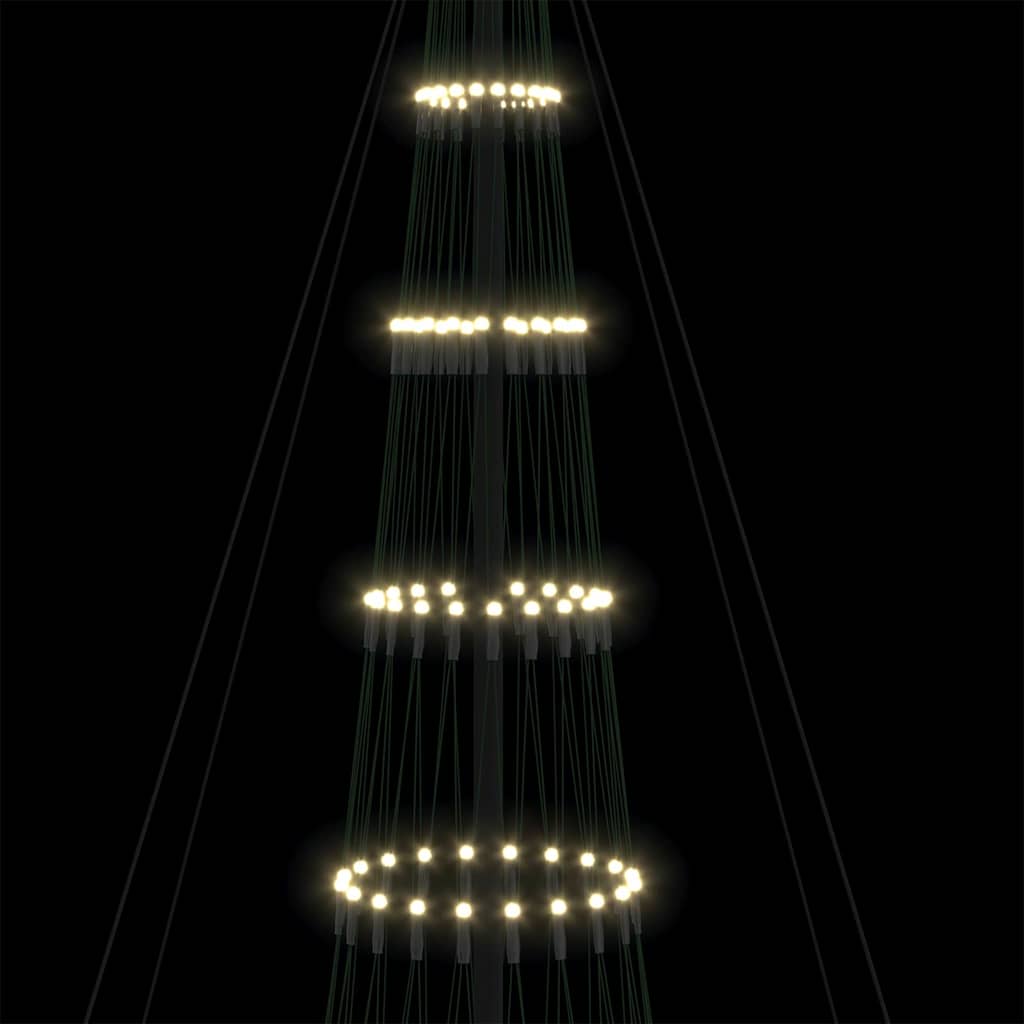 LED Kerstboom met 455 LED met standaard Warmwit 399 cm Metaal – afbeelding 7