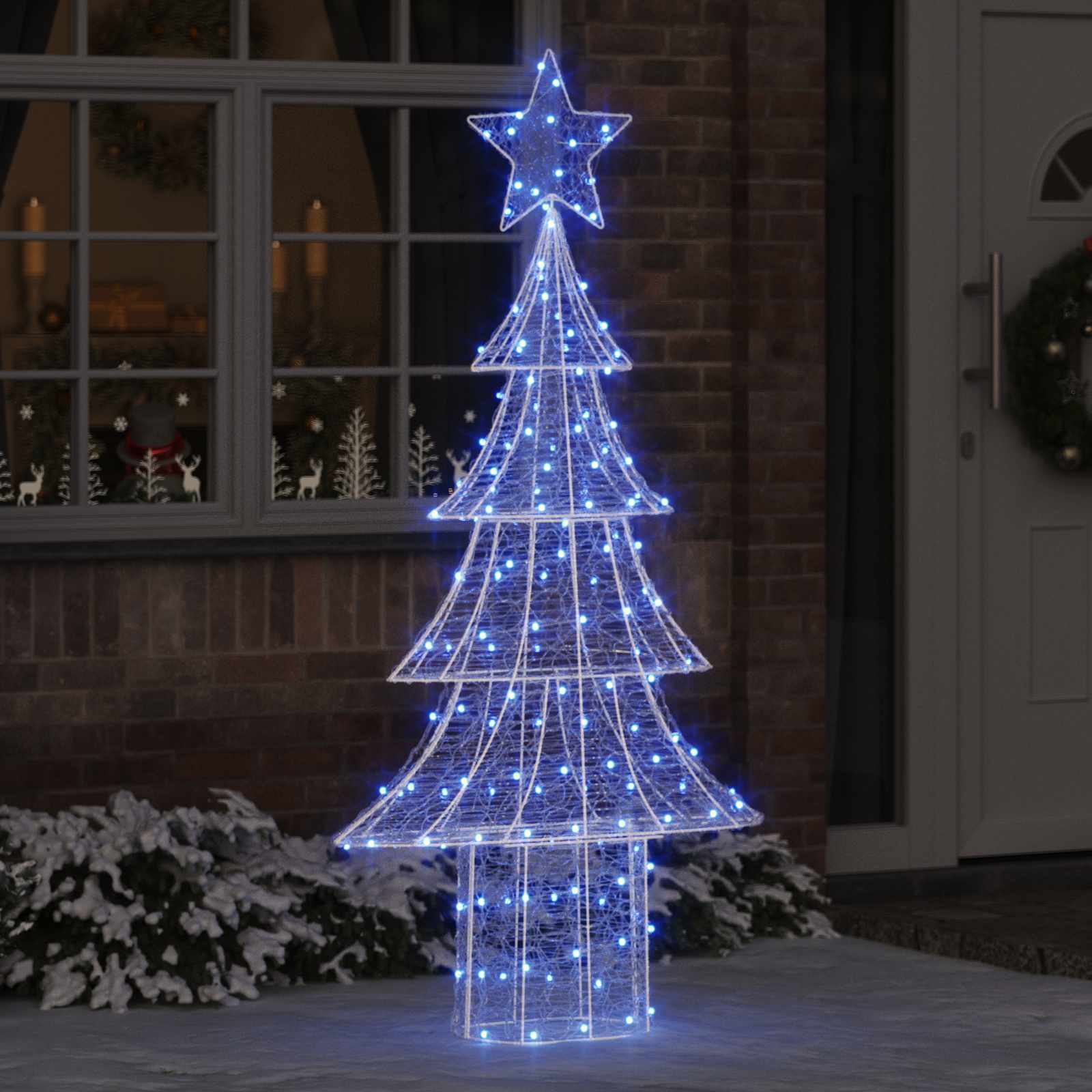 Kerstboom met 240 LED Blauw 180 cm Acryl