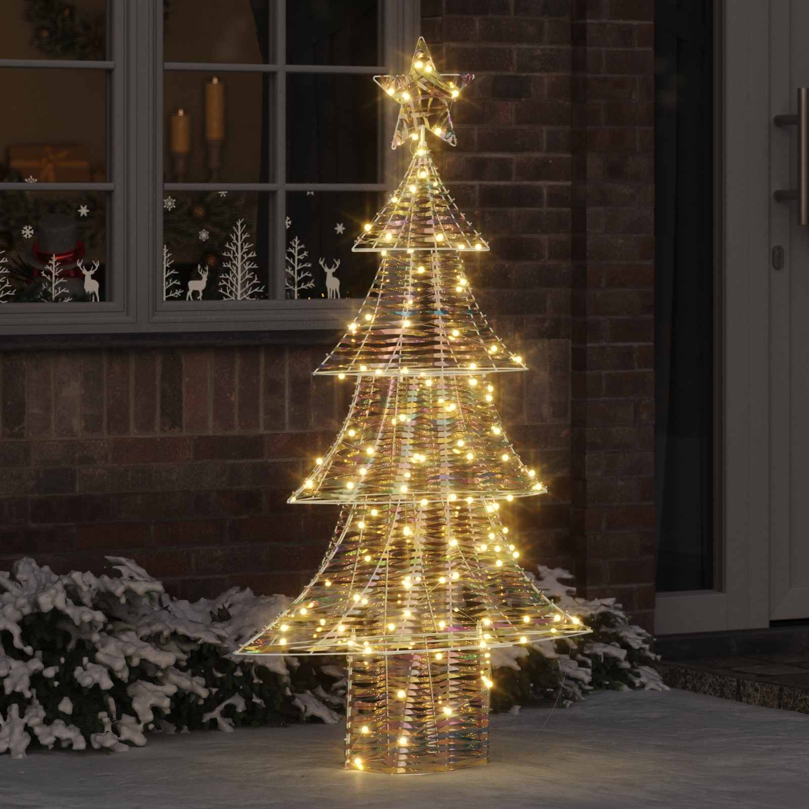 Kerstboom met 160 LED Warmwit 150 cm PET