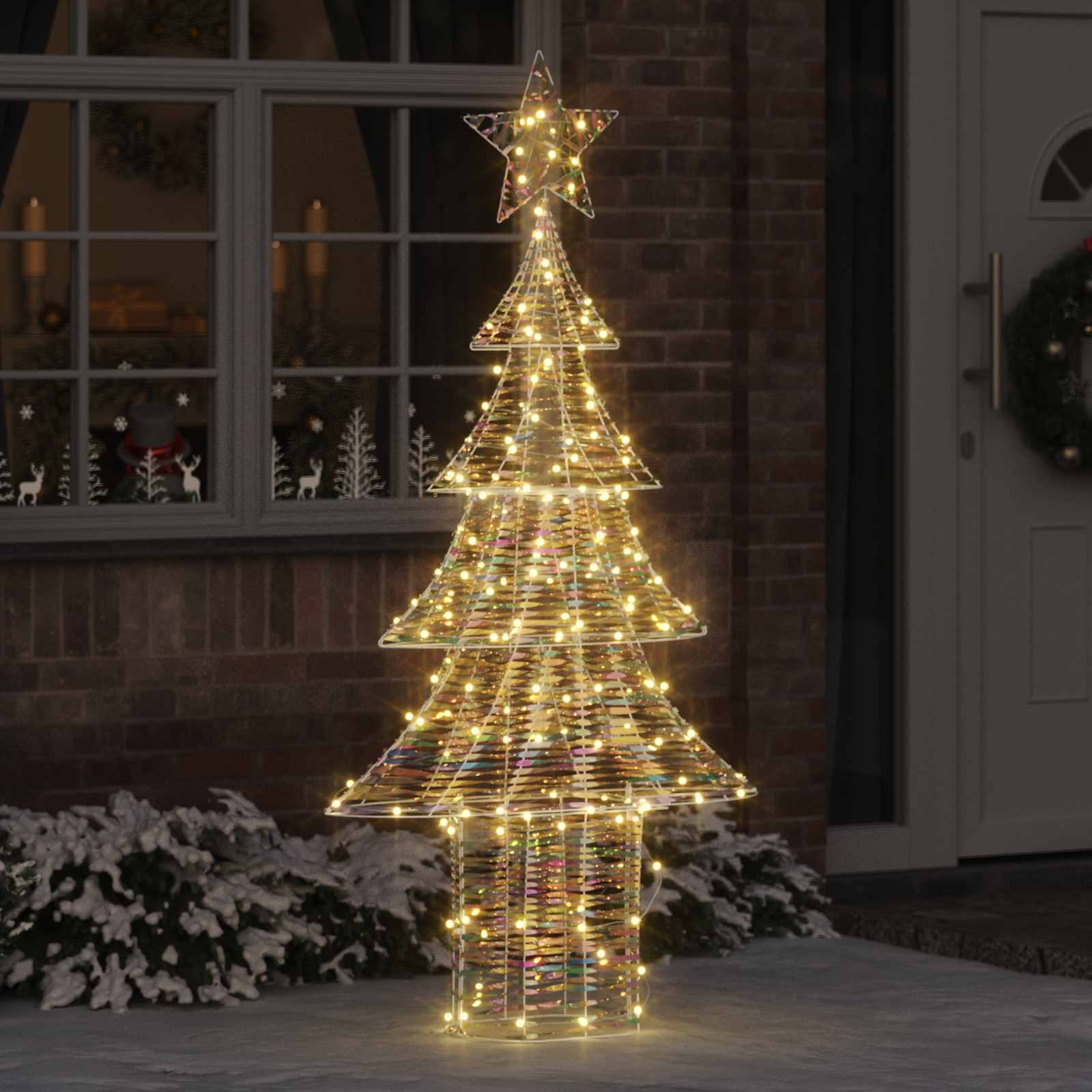 Kerstboom met 240 LED Warmwit 181 cm PET