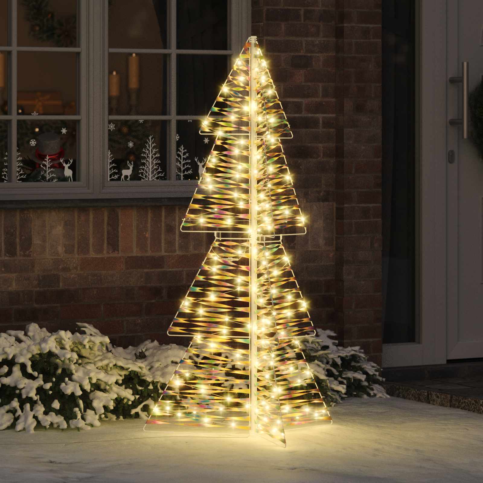Kerstboom met 160 LED Warmwit 150 cm PET