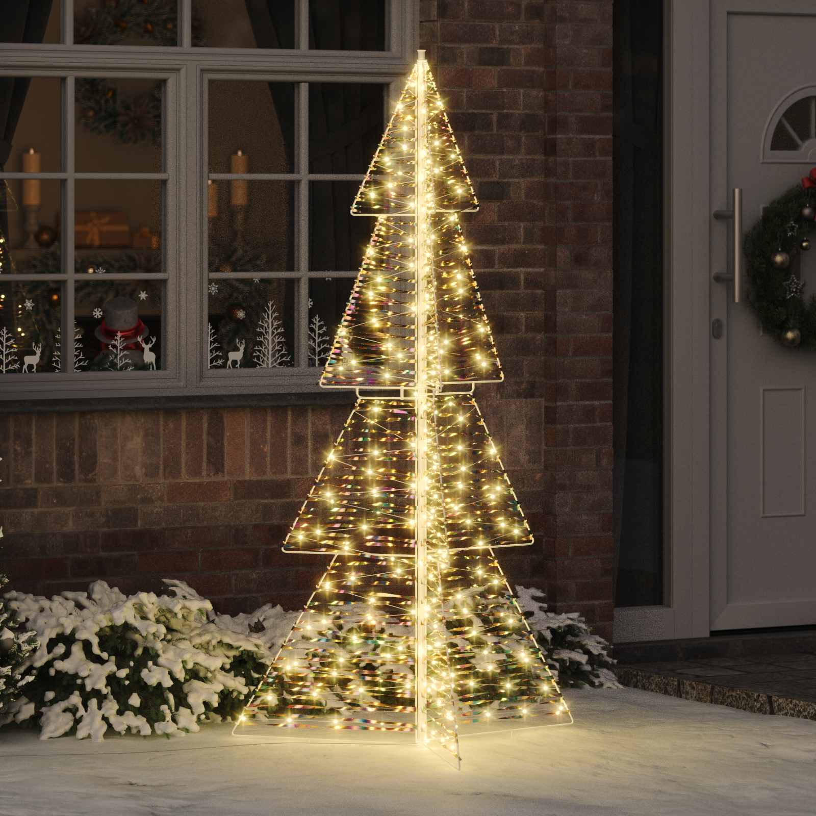 Kerstboom met 240 LED Warmwit 180 cm PET
