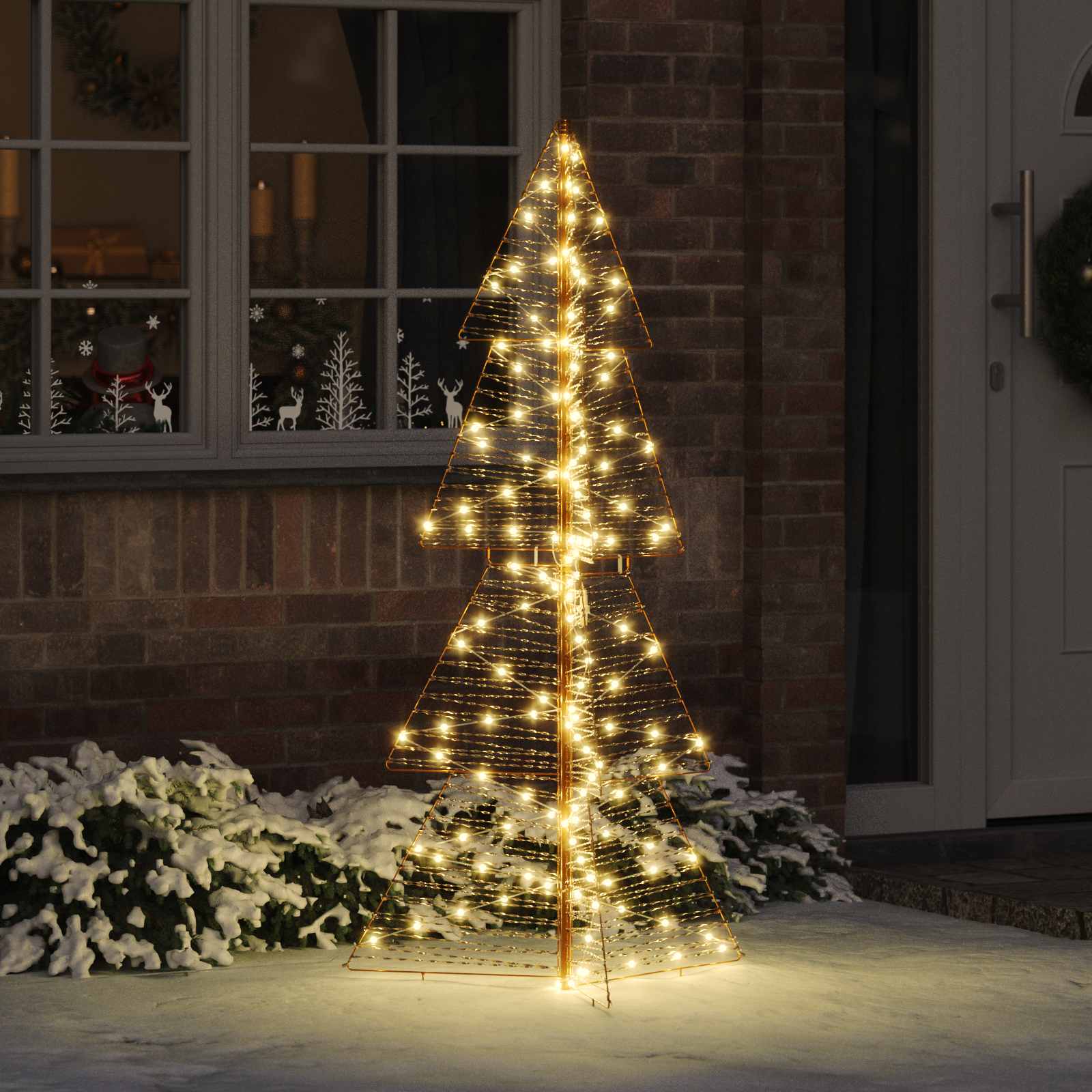 Kerstboom met 160 LED Warmwit 150 cm PET