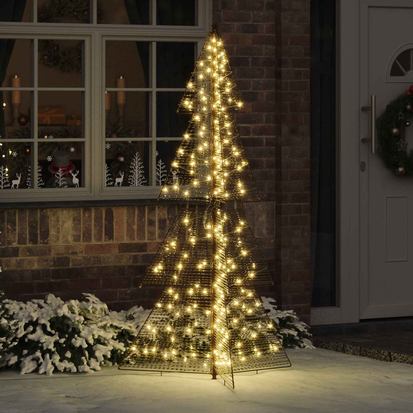Kerstboom met 240 LED Warmwit 180 cm PET