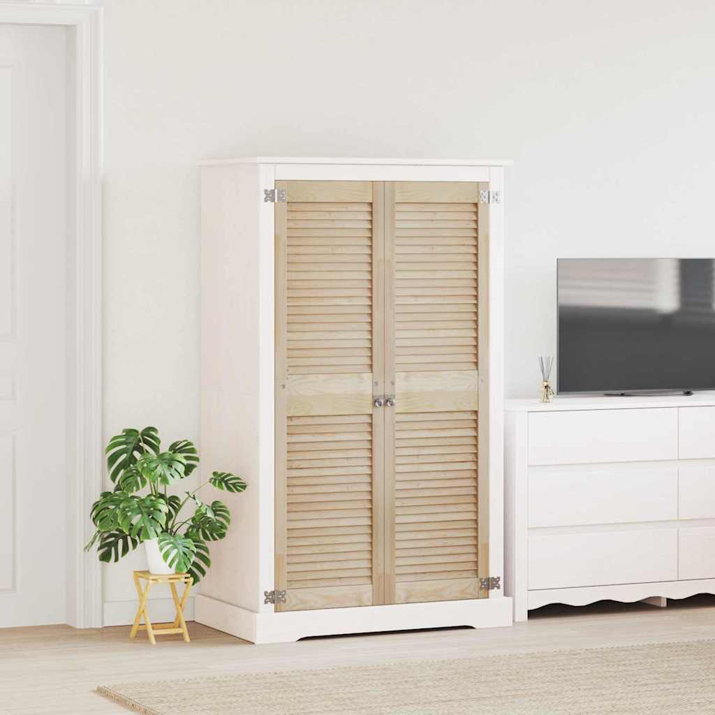 Kastdeur 2 pcs Naturel 140,5 x 2,1 x 39,5 cm Massief grenenhout