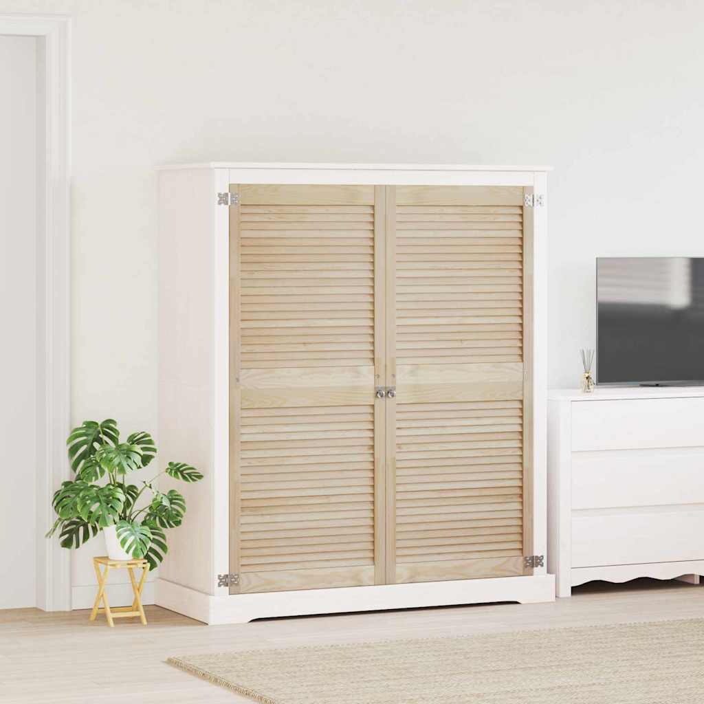 Kastdeur 2 pcs Naturel 140,5 x 2,1 x 59,5 cm Massief grenenhout
