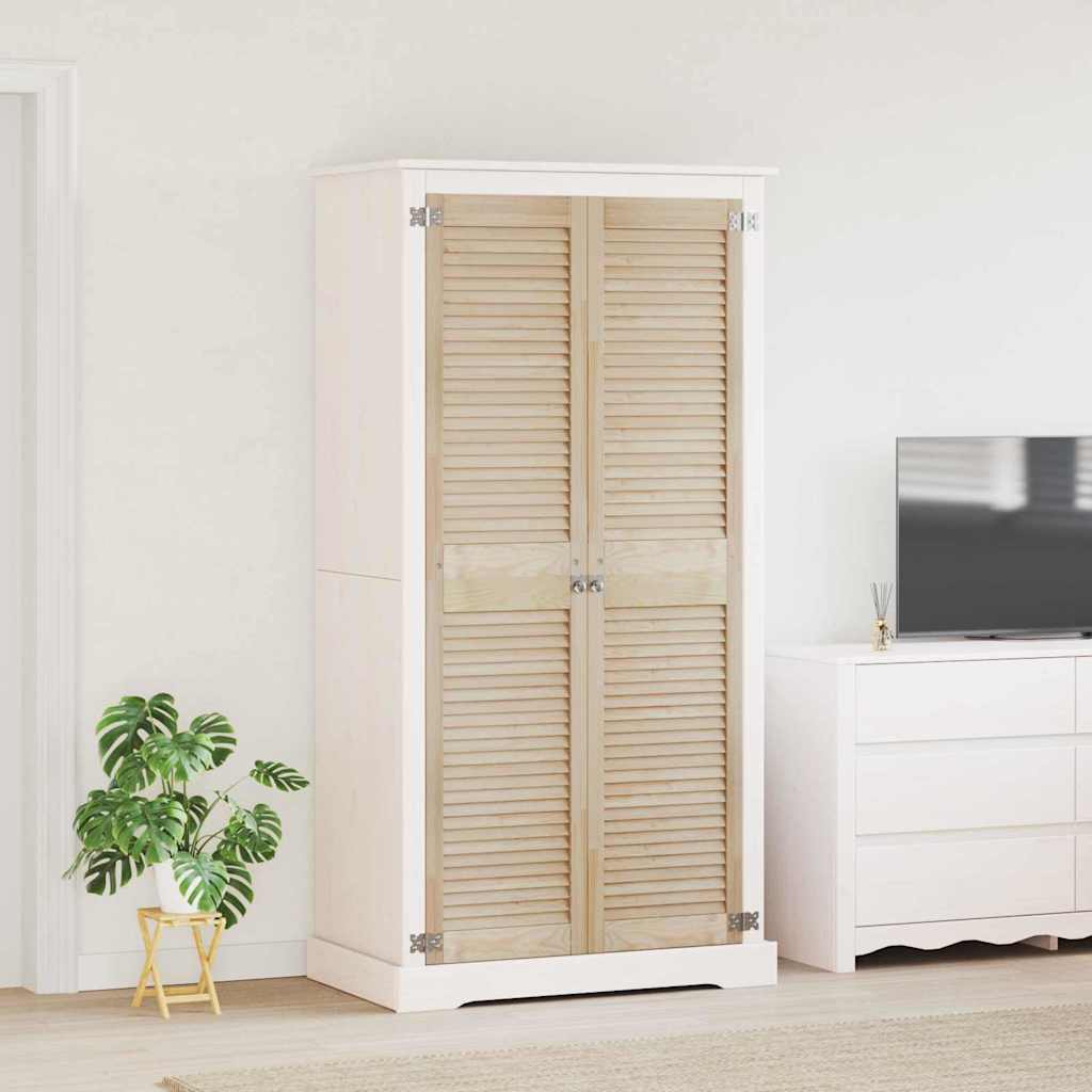 Kastdeur 2 pcs Naturel 170 x 2,1 x 39,5 cm Massief grenenhout