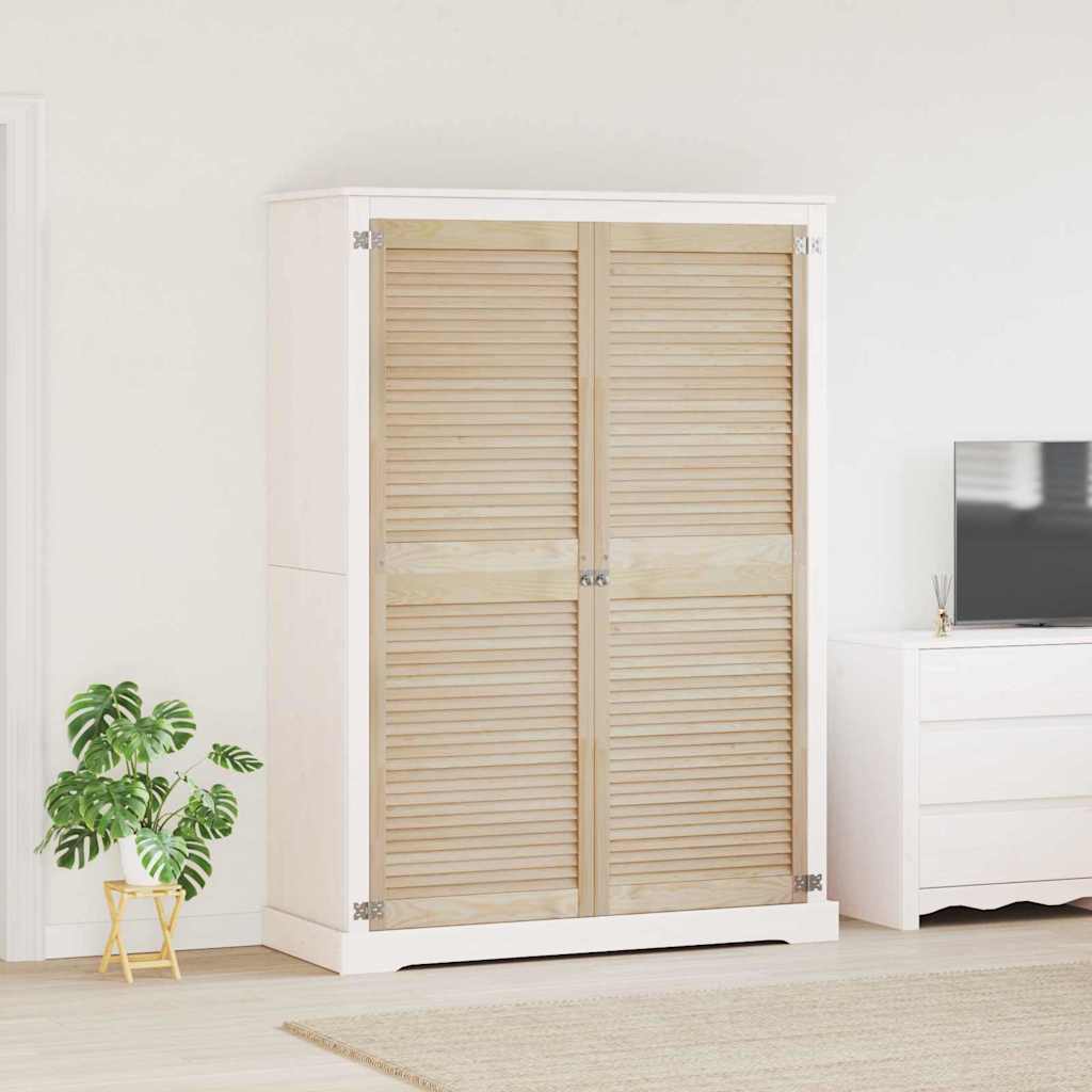 Kastdeur 2 pcs Naturel 170 x 2,1 x 59,5 cm Massief grenenhout