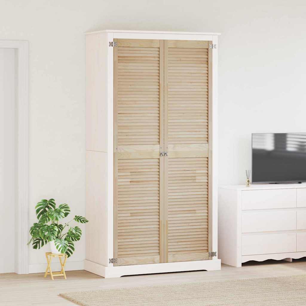 Kastdeur 2 pcs Naturel 201 x 2,1 x 49,5 cm Massief grenenhout