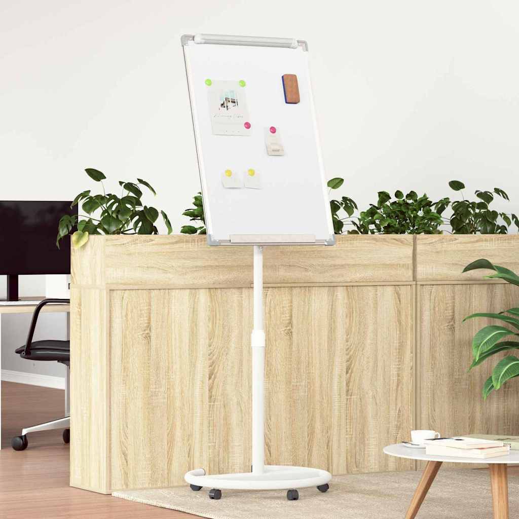 Magnetisch whiteboard Grijs en Wit 62 x 62,5 x 197 cm EPS