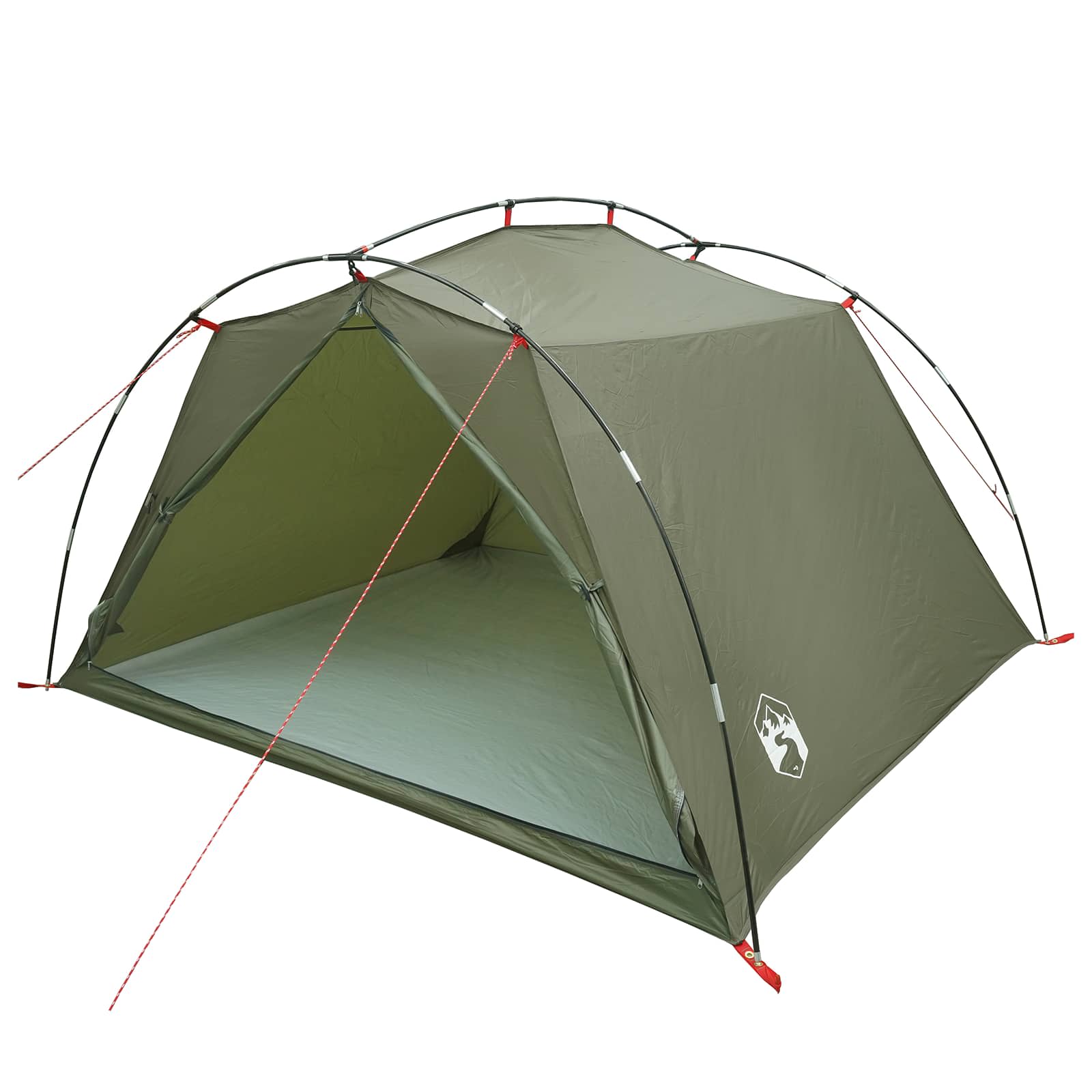 Tunneltent Olijfgroen 4-persoons 185T Polyester met PU Coating – afbeelding 2