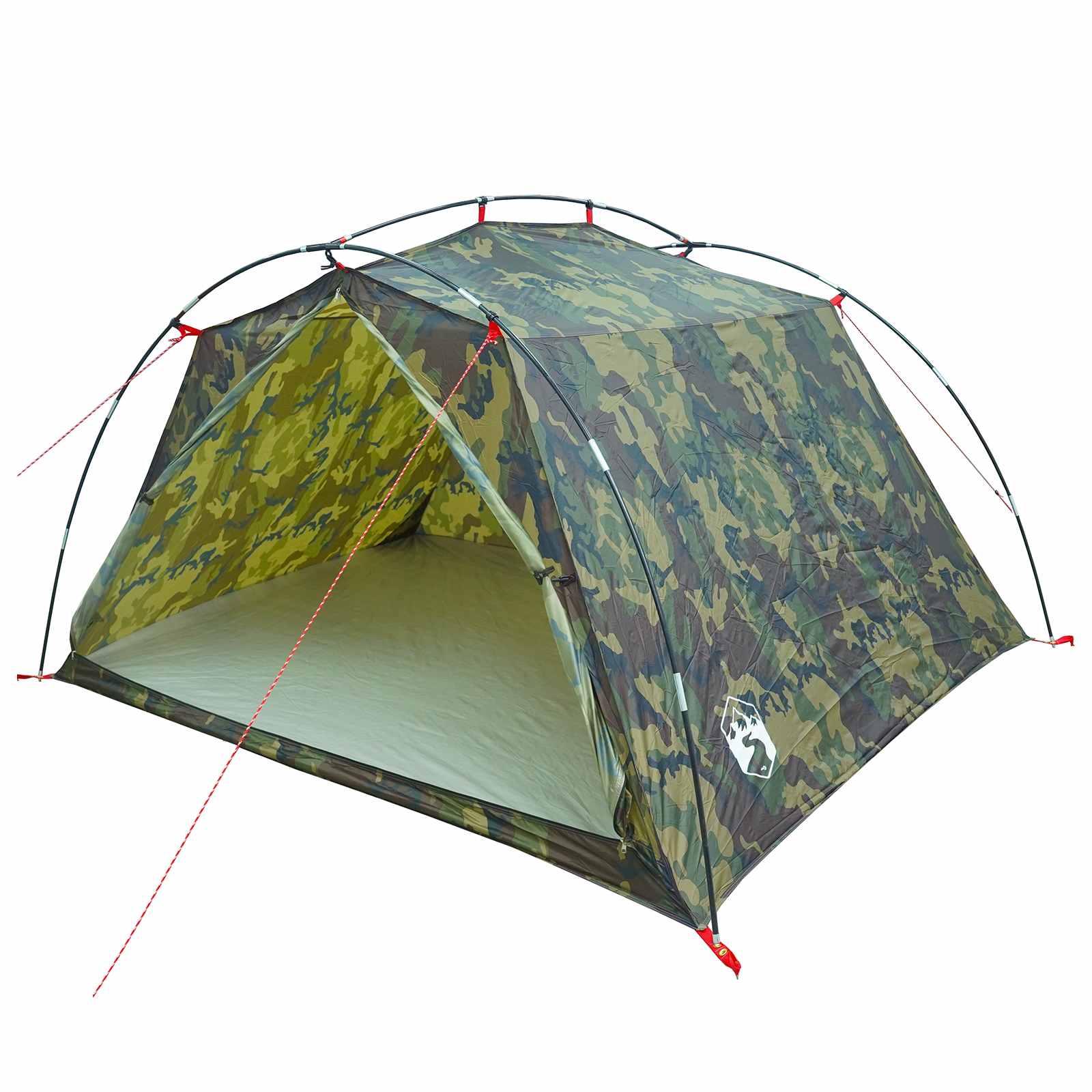 Tunneltent Camouflage 4-persoons 185T Polyester met PU Coating – afbeelding 2