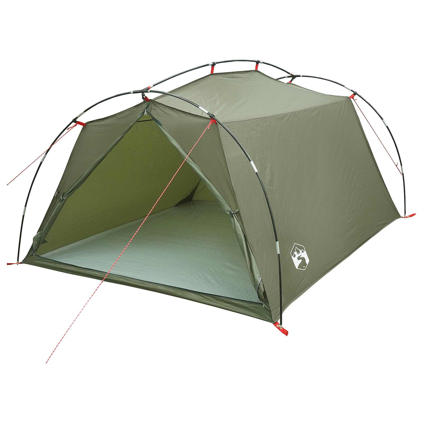 Tunneltent Olijfgroen 2-persoons 185T Polyester met PU Coating – afbeelding 2