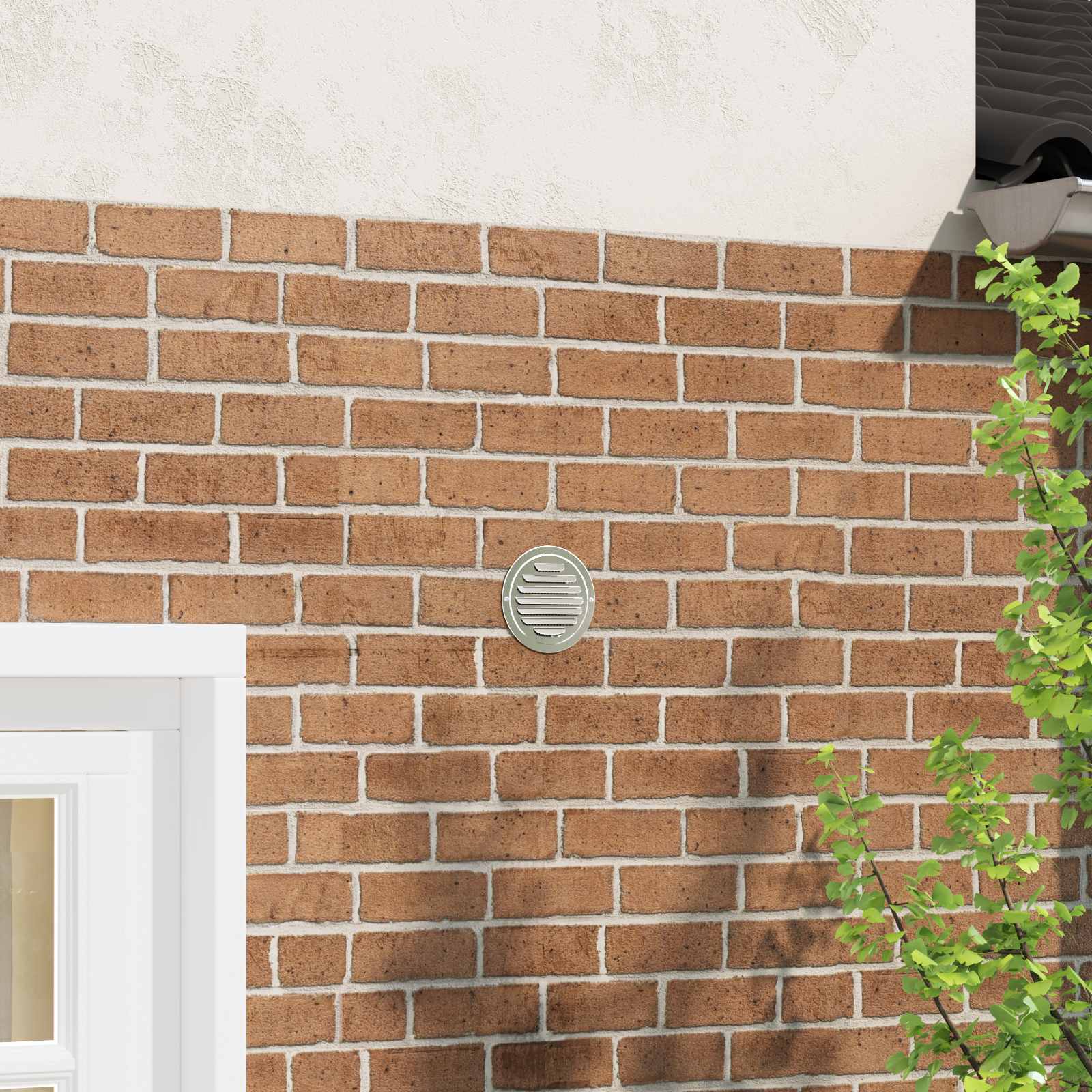 Luchtventilatie roosters 4 pcs Zilver 80 mm Roestvrij staal