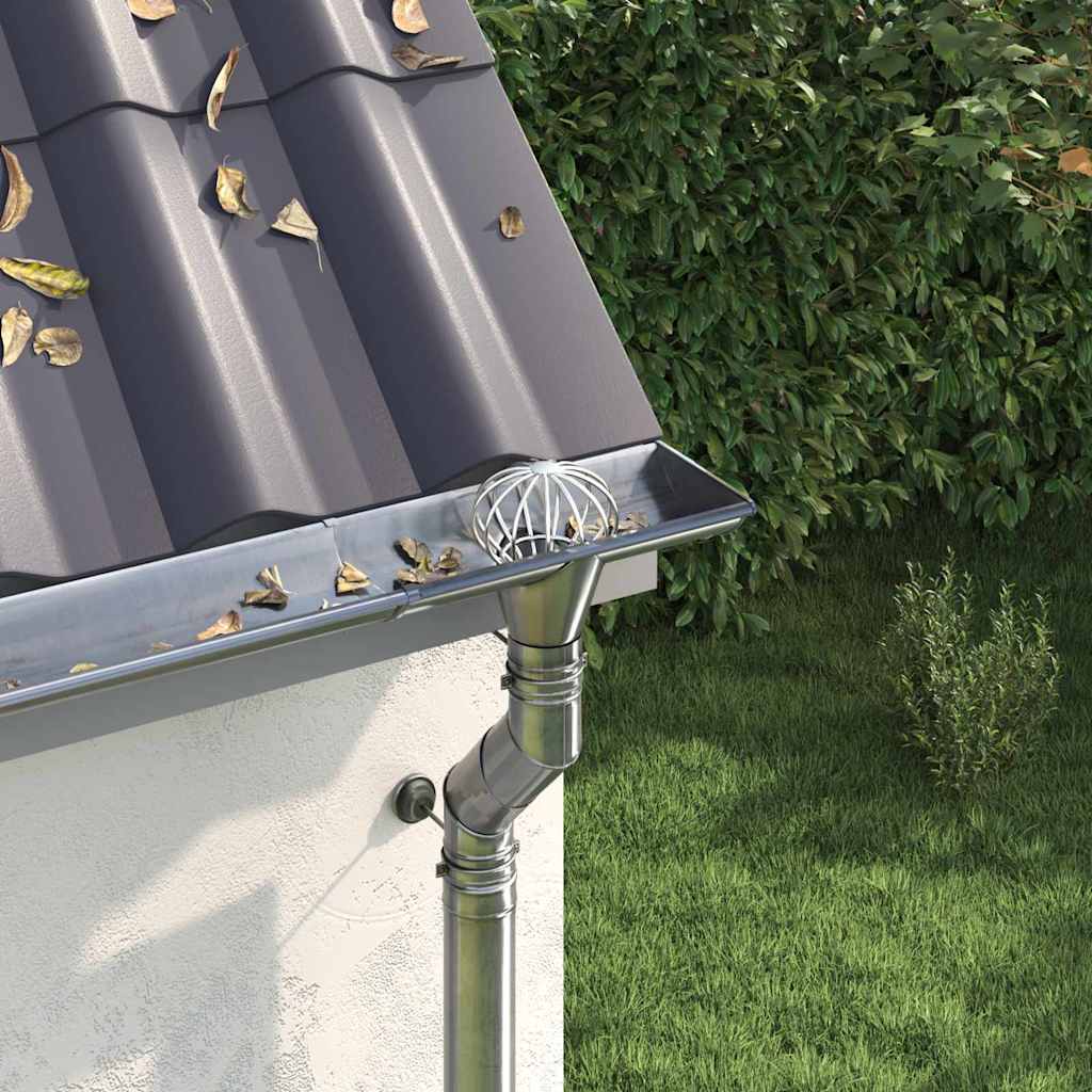 Bladvanger voor goot 8 pcs Zilver 75 mm Roestvrij staal – afbeelding 1
