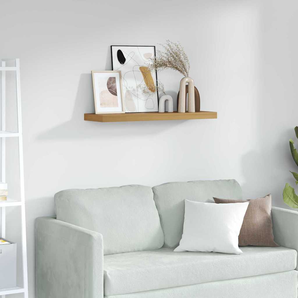 Wandplank Muurmontage Bruin 90 x 23,5 x 3,8 cm Bewerkt hout