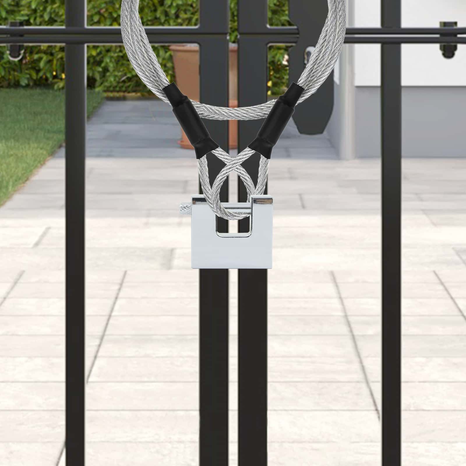 Hangslot 6 pcs Zilver Staal